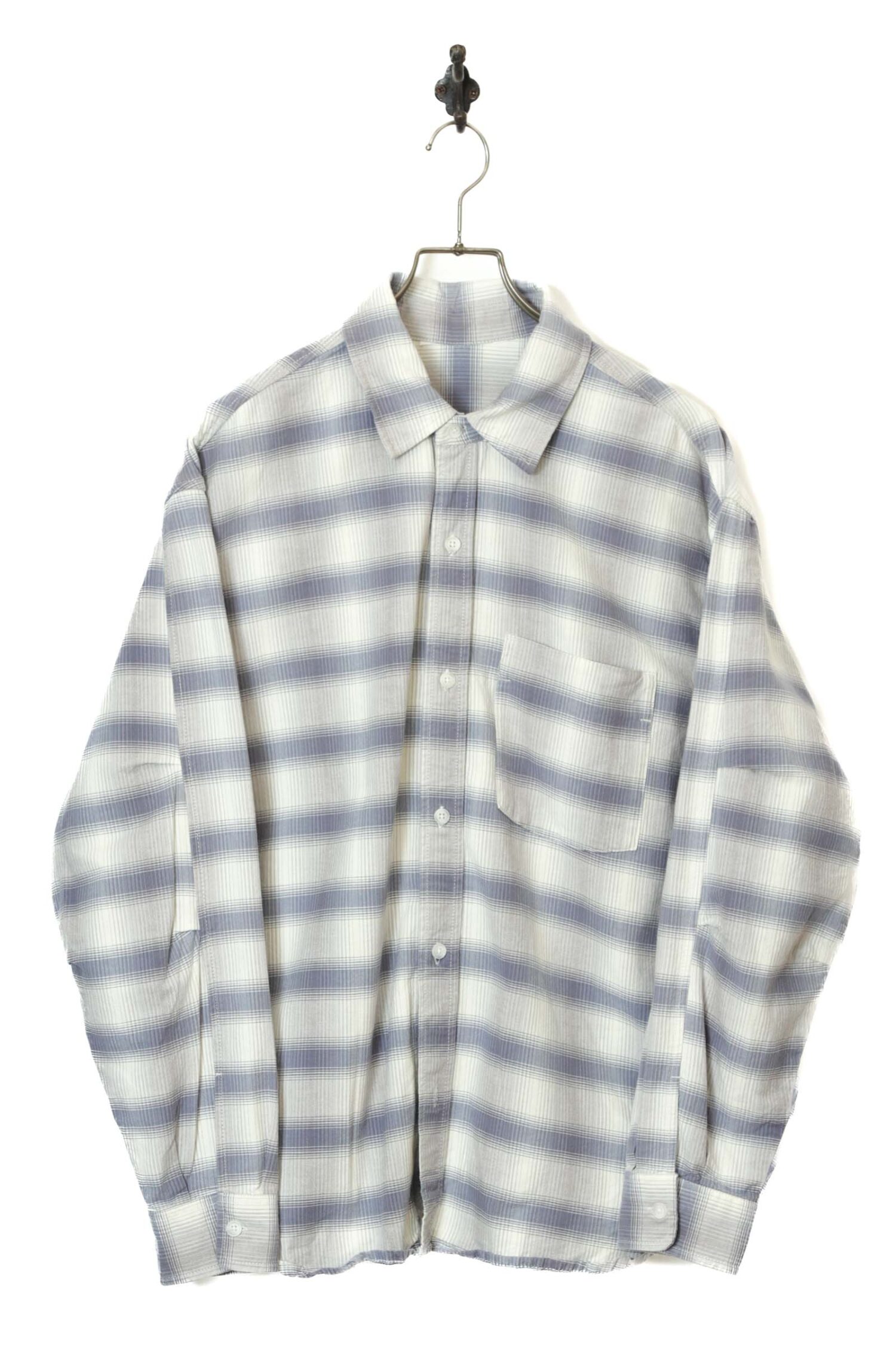 VINTAGE CHECK PATTERN SHIRT/XL