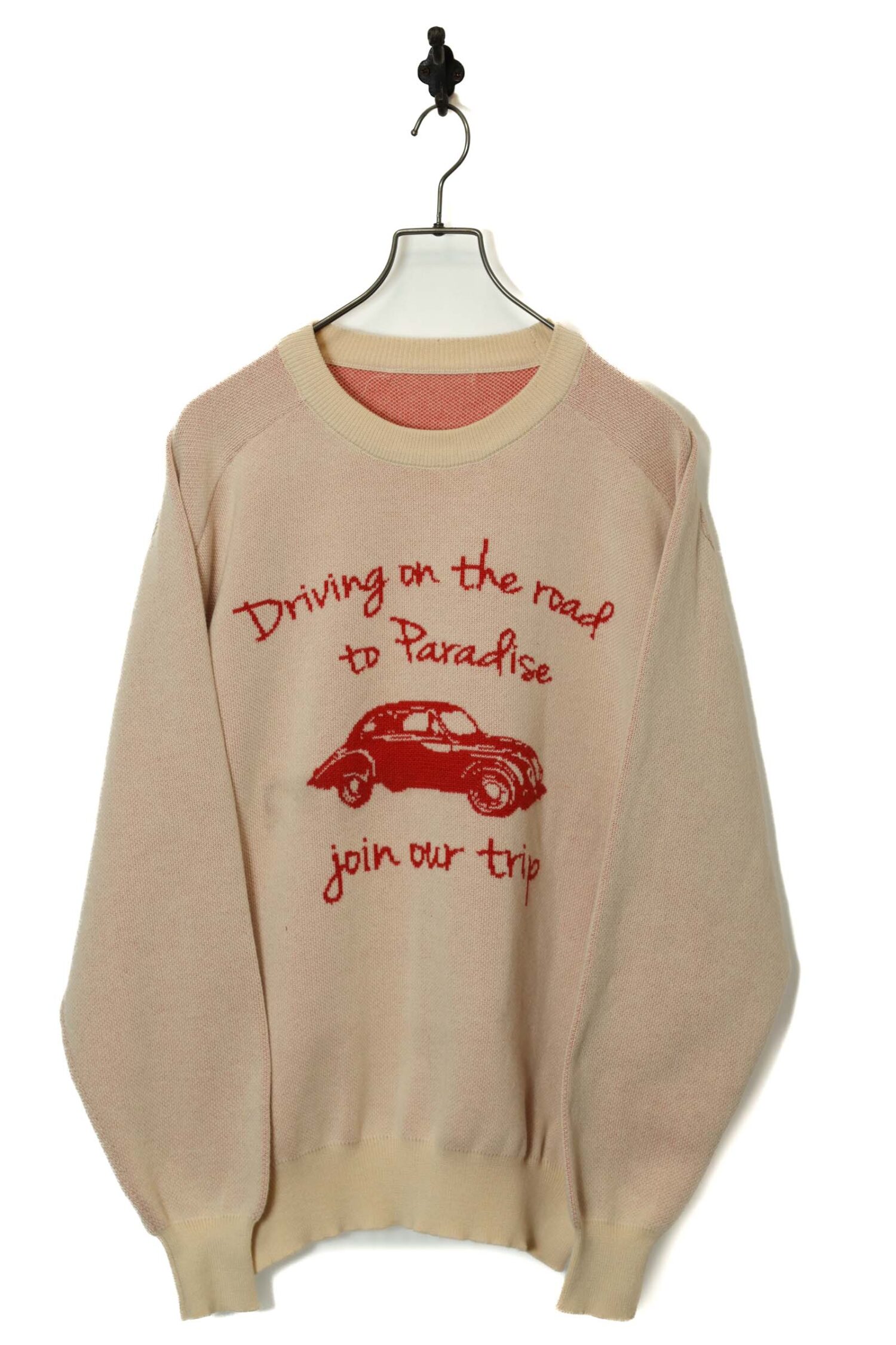 VINTAGE DESIGN KNITED SWEATER/L