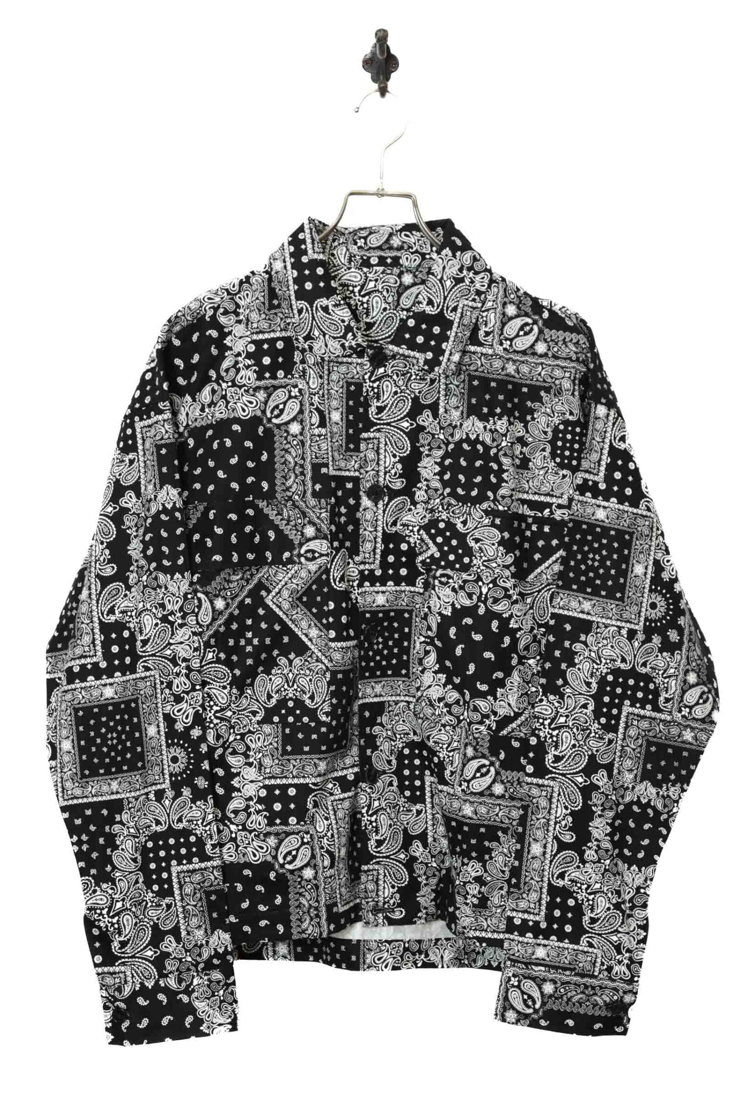 VINTAGE PRINTED SHIRT JACKET/XL