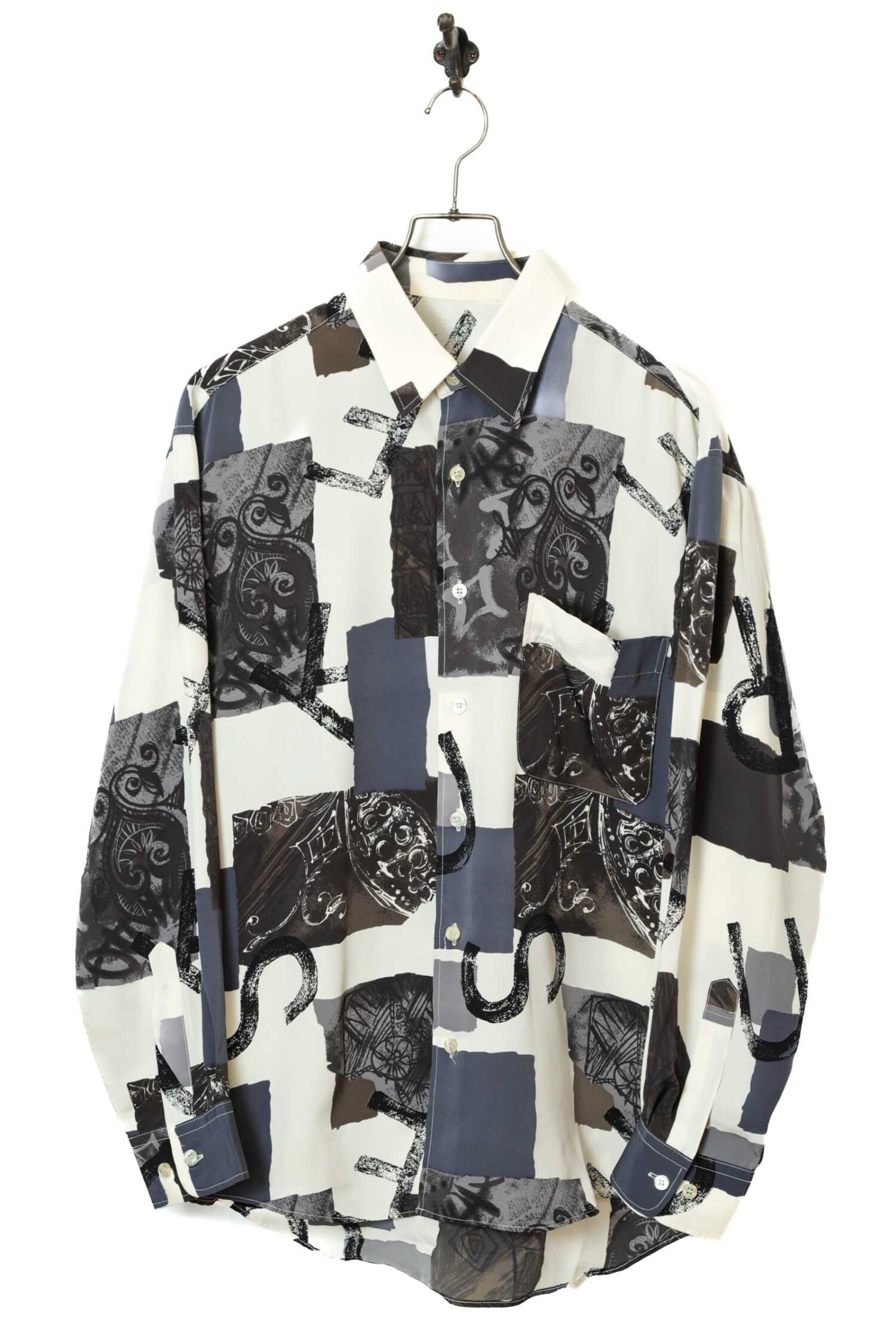 VINTAGE PRINTED SHIRT/L