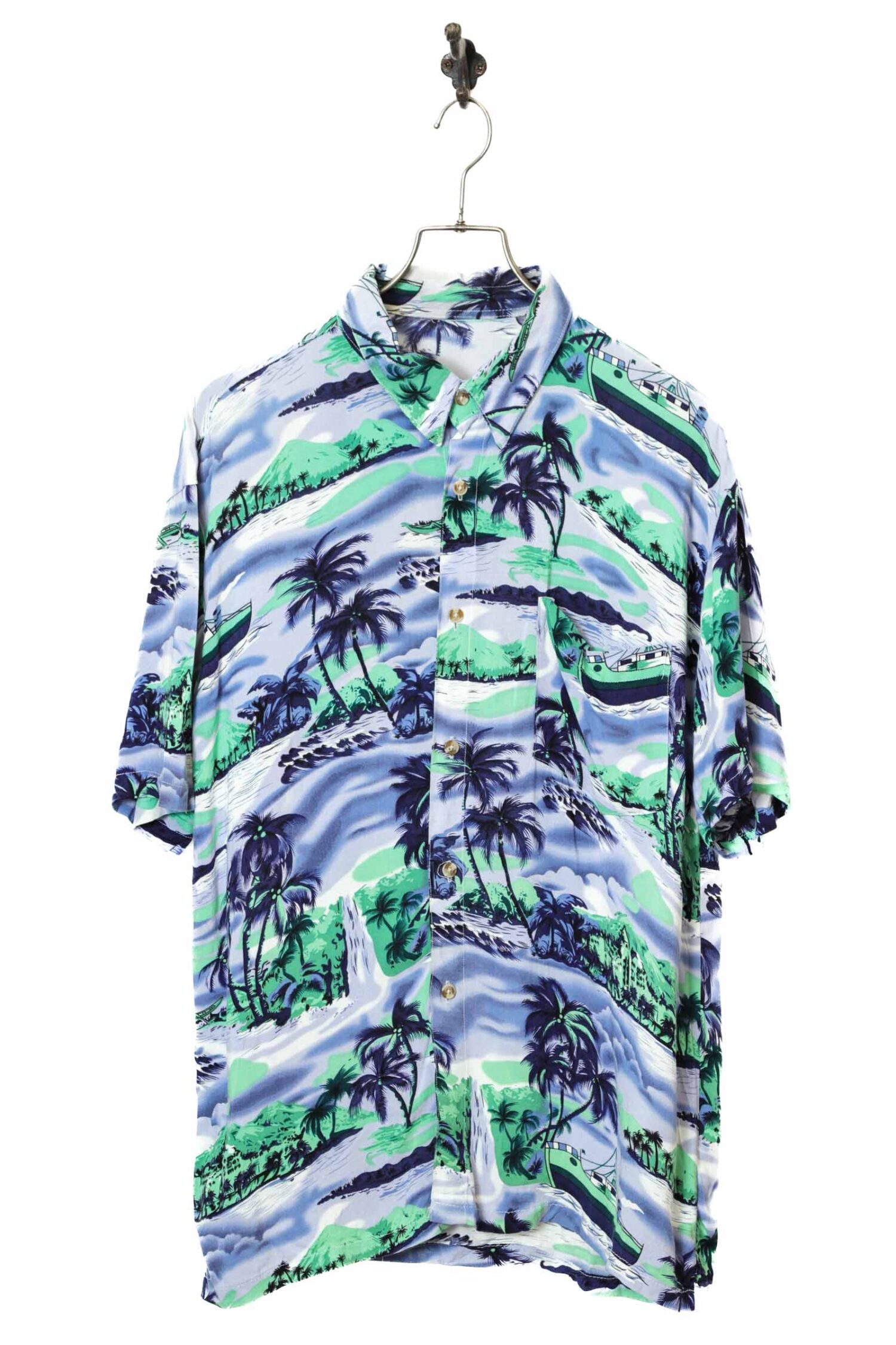 VINTAGE PRINTED SHIRT/L