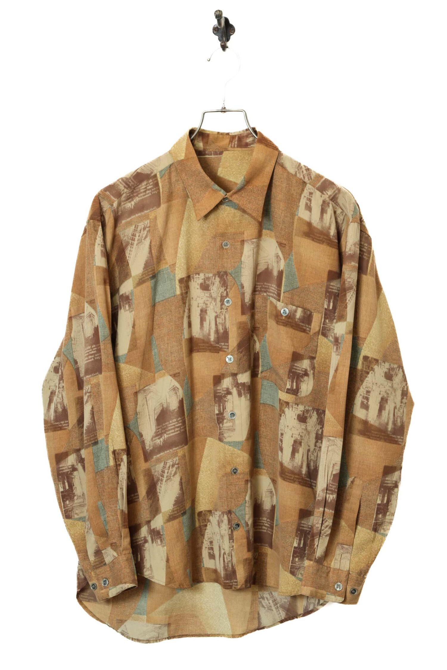 VINTAGE PRINTED SHIRT/L