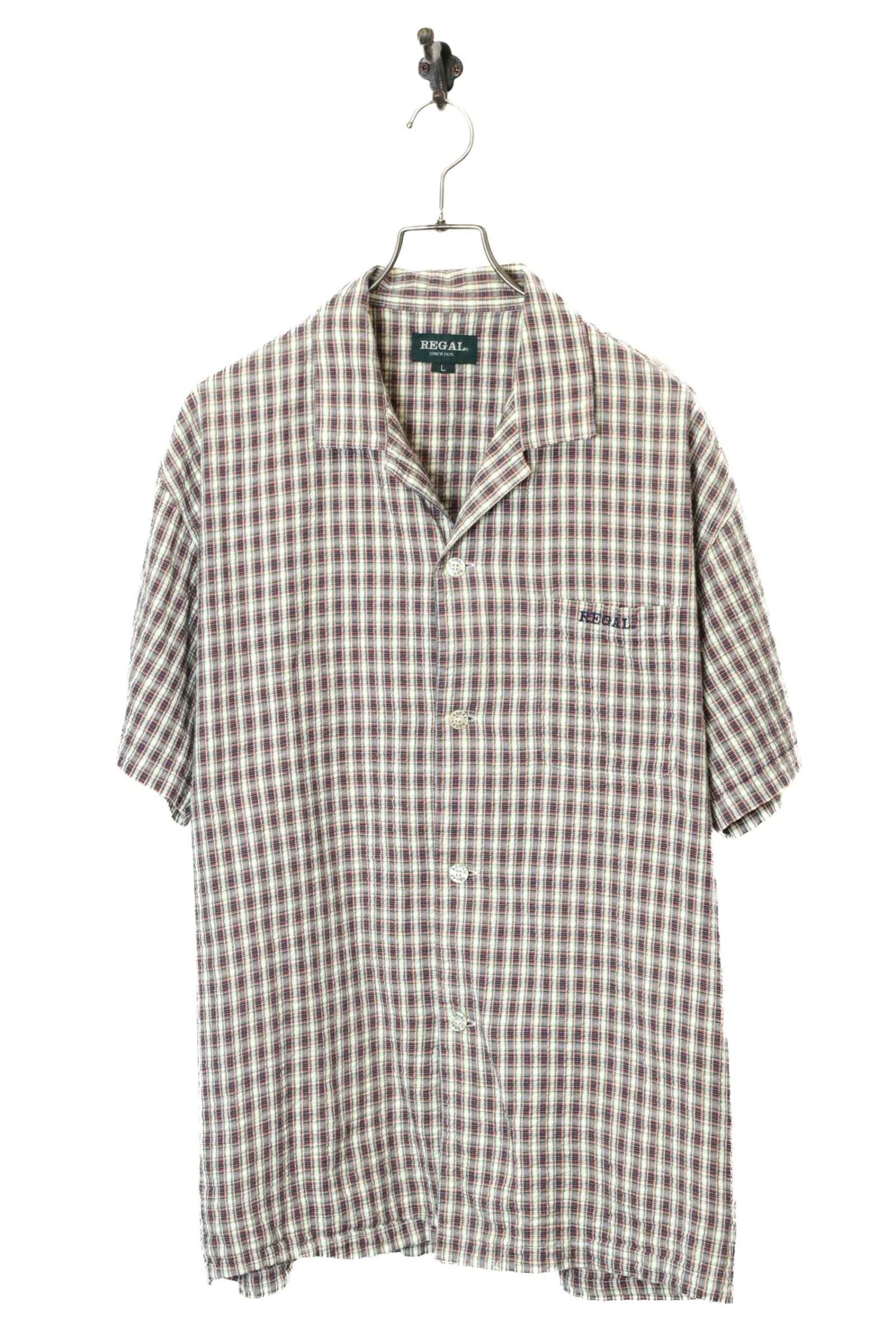 USED REGAL CHECK PATTERN SHIRT/L