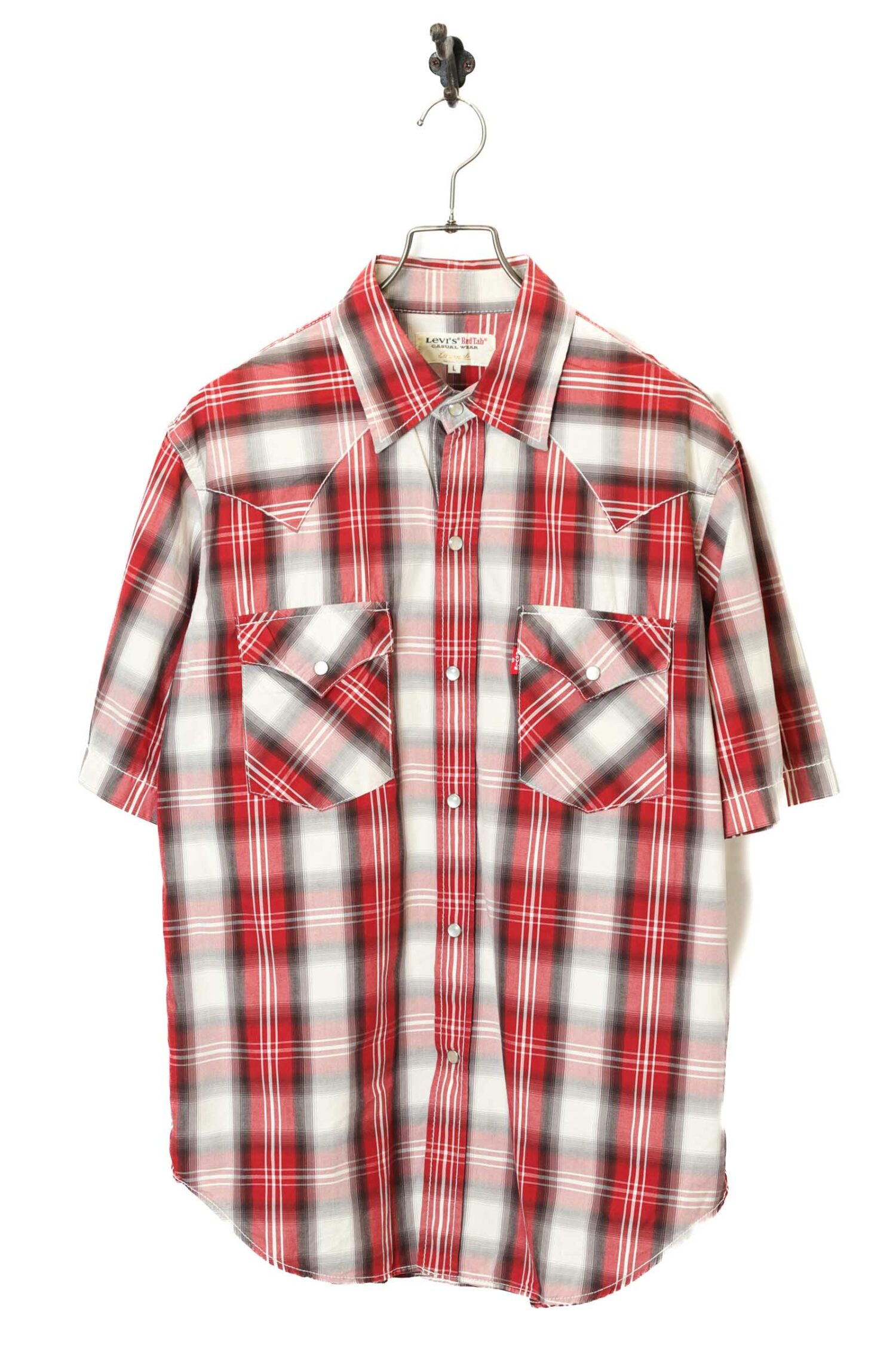 USED LEVI'S CHECK PATTERN SHIRT/L