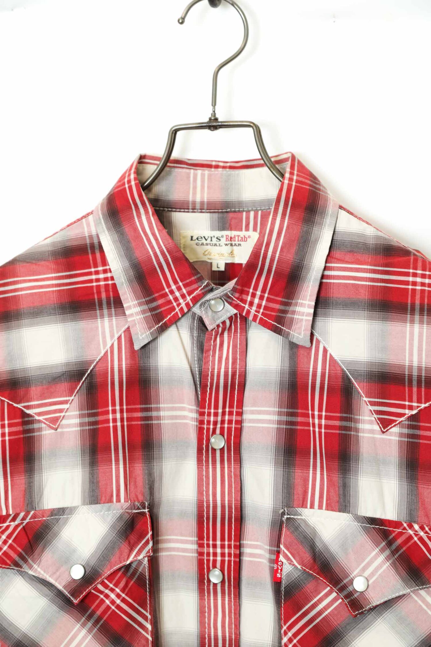 Alternative view of USED LEVI'S CHECK PATTERN SHIRT/L