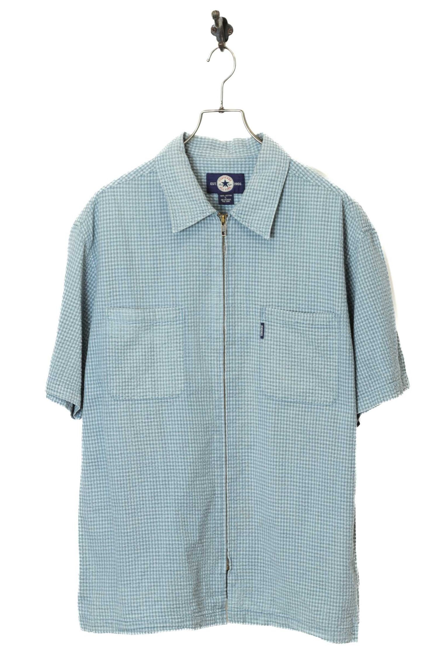 USED CONVERSE CHECK PATTERN SHIRT/L