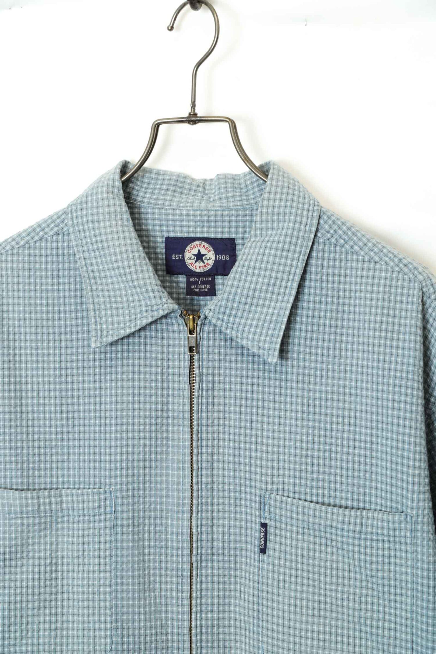 Alternative view of USED CONVERSE CHECK PATTERN SHIRT/L