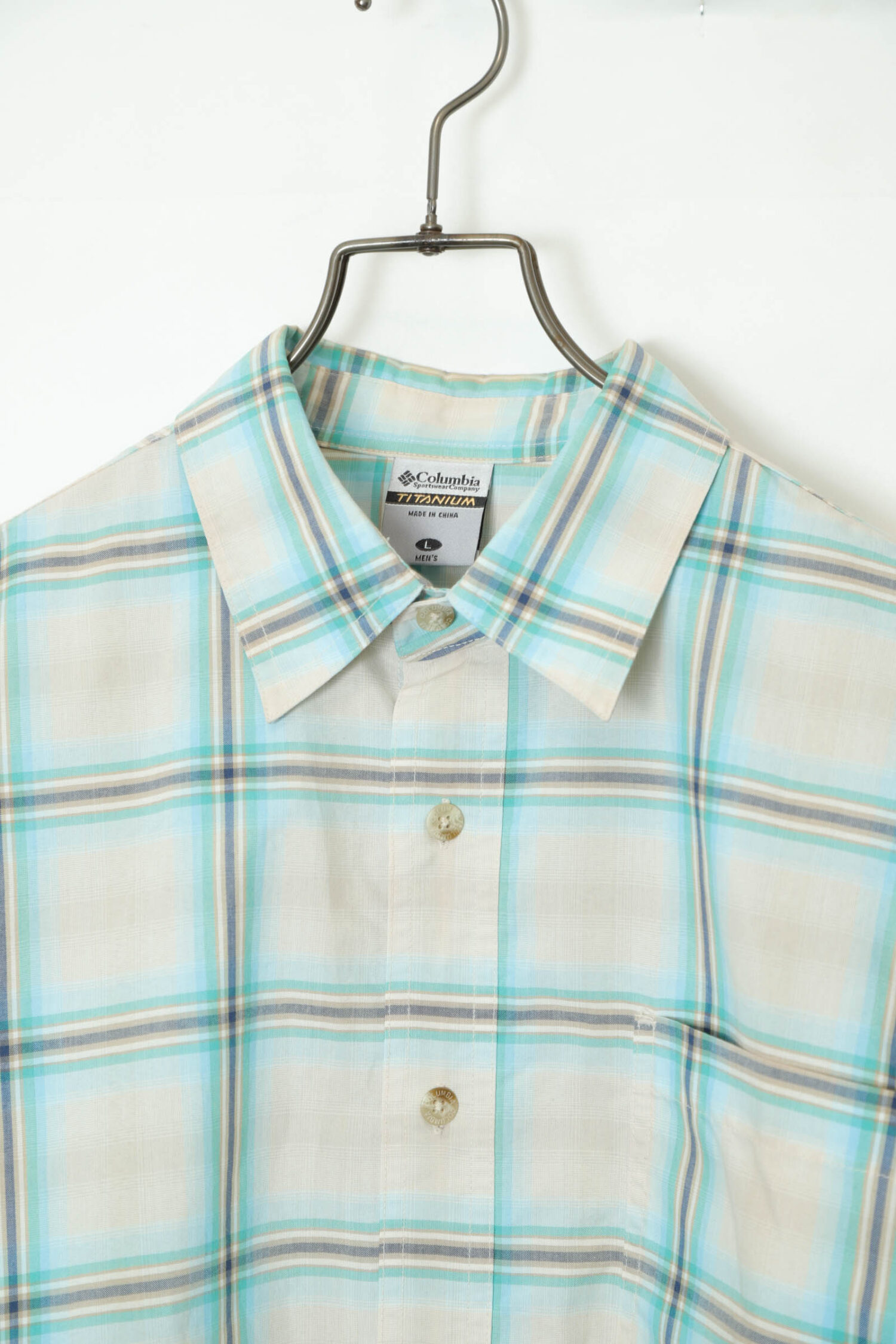 Alternative view of USED COLUMBIA CHECK PATTERN SHIRT/M
