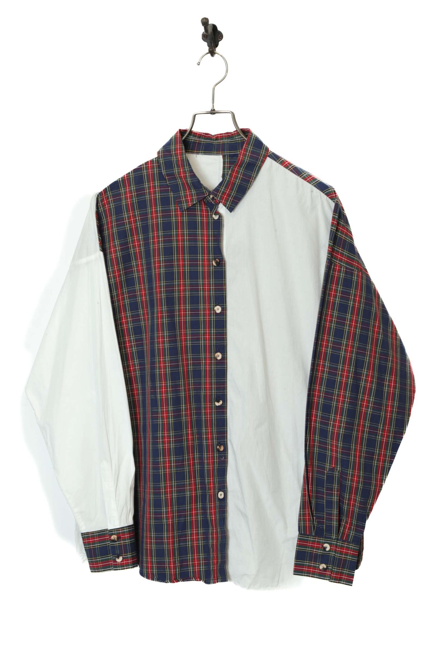VINTAGE CHECK PATTERN SHIRT/XL