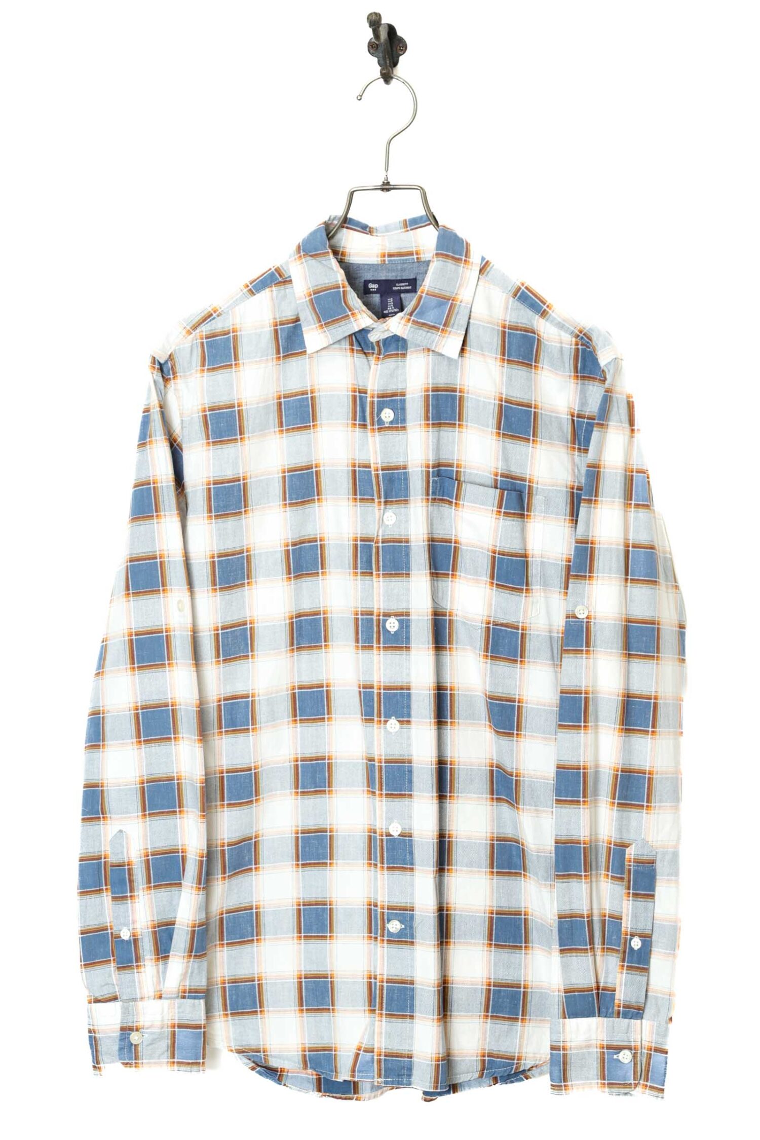 USED GAP CHECK PATTERN SHIRT/M