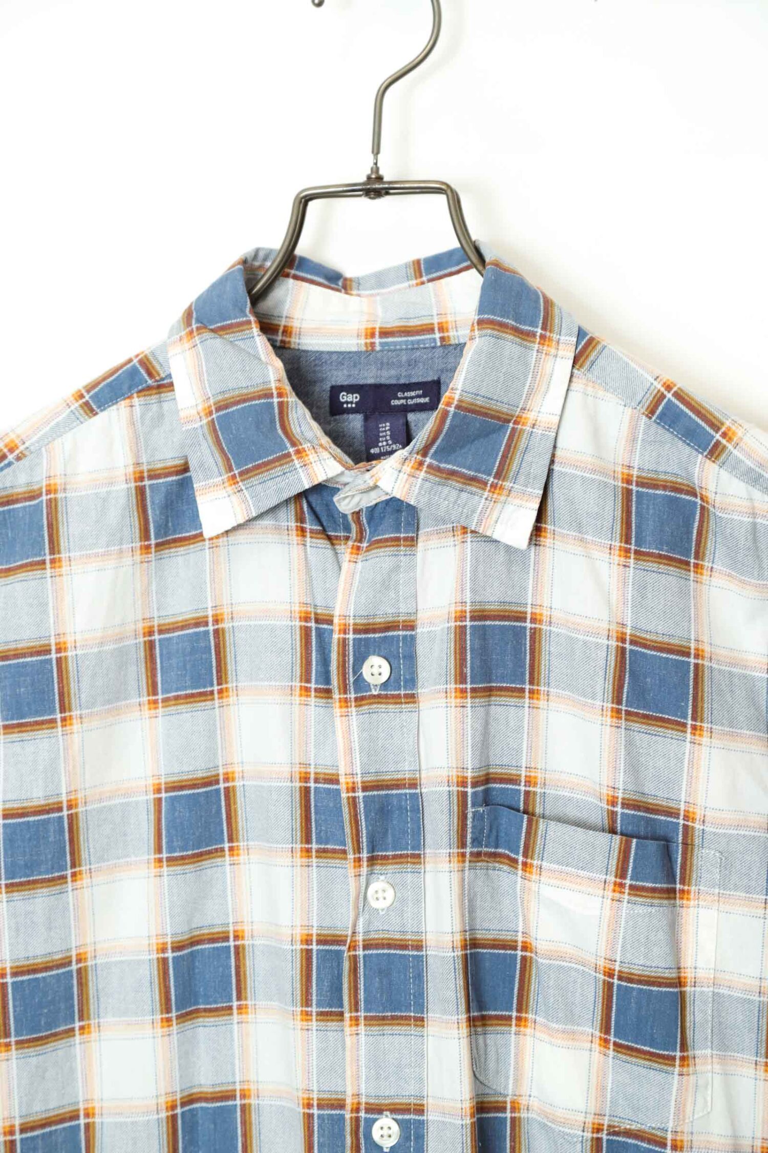 Alternative view of USED GAP CHECK PATTERN SHIRT/M