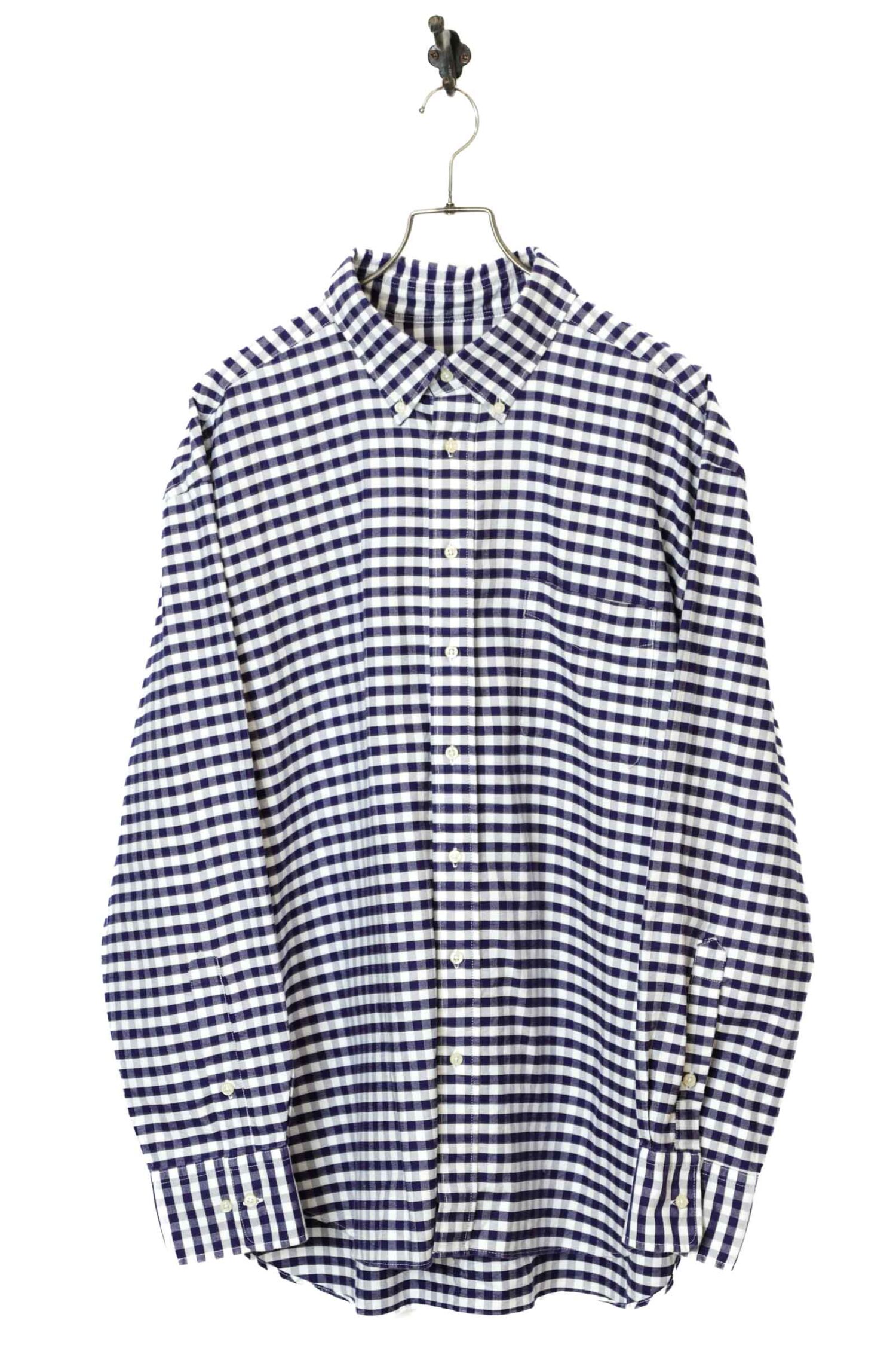 VINTAGE CHECK PATTERN SHIRT/XL