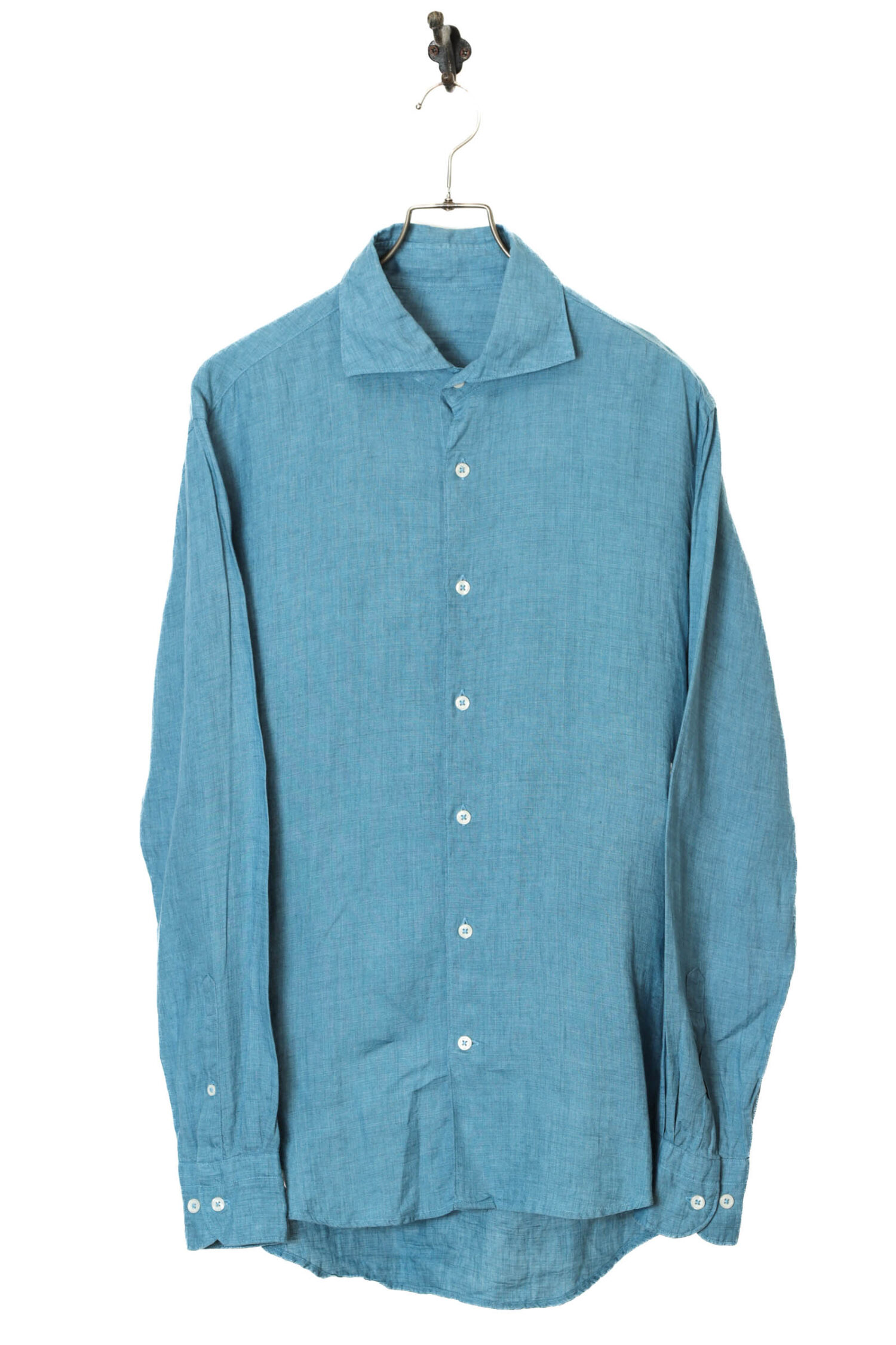 VINTAGE LINEN LONG SLEEVE SHIRT/L