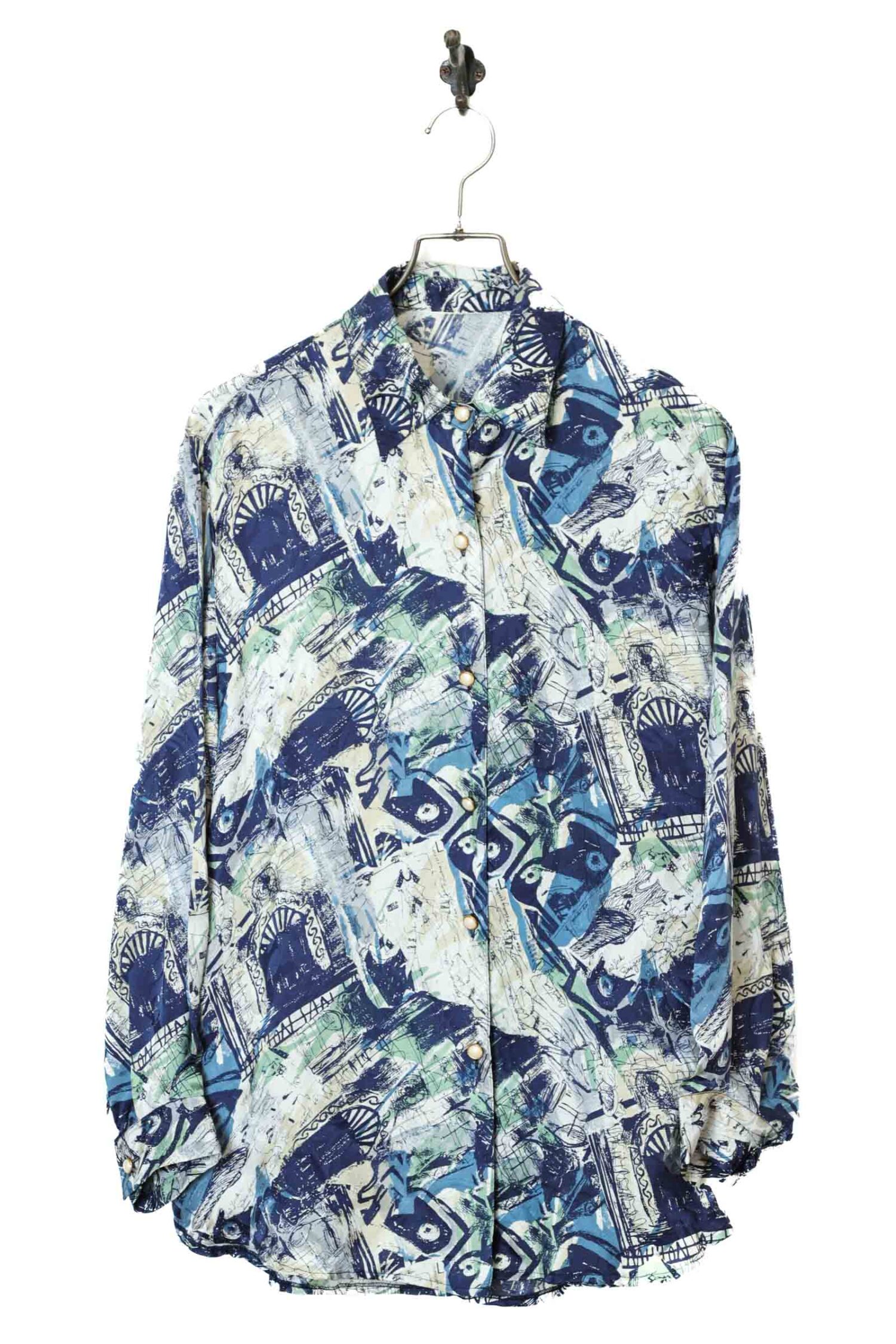 VINTAGE PRINTED SHIRT/L