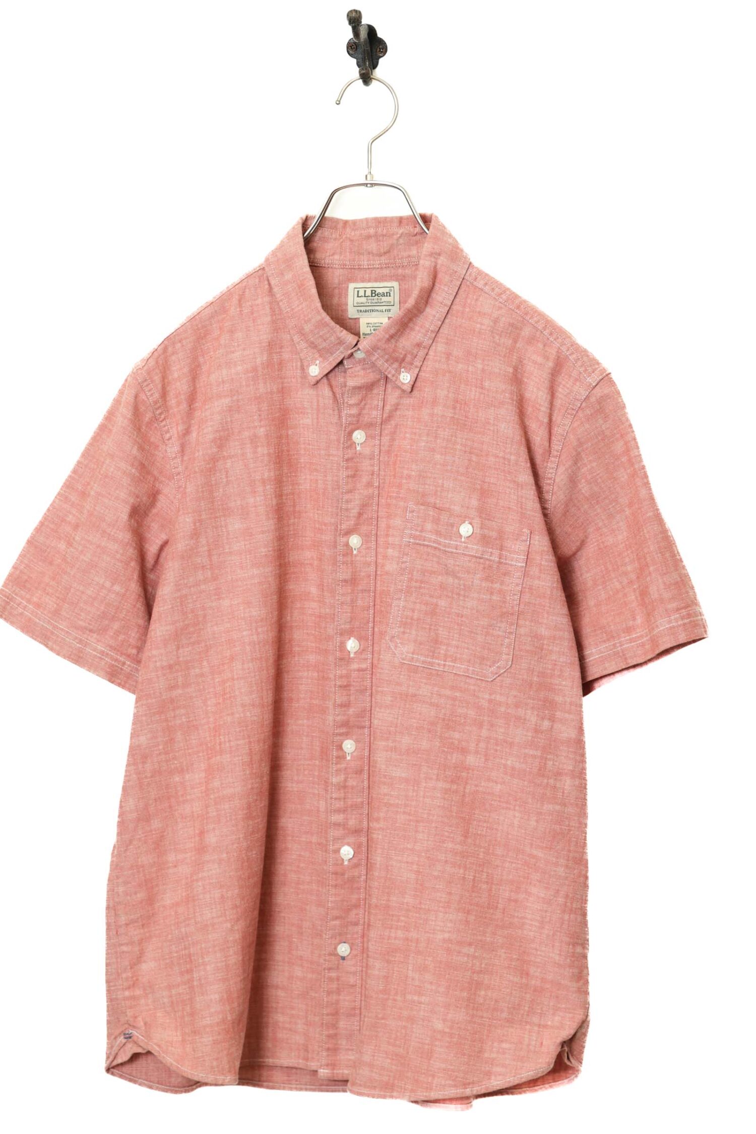 USED L.L BEAN SHORT SLEEVE SHIRT/L