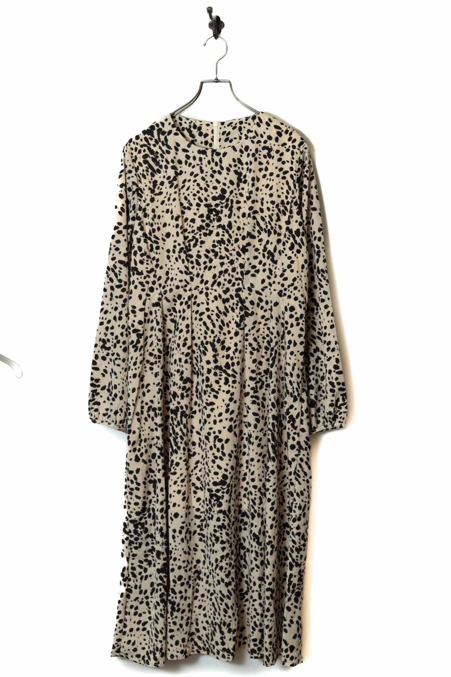 VINTAGE PRINTED ONE-PIECE DRESS/L