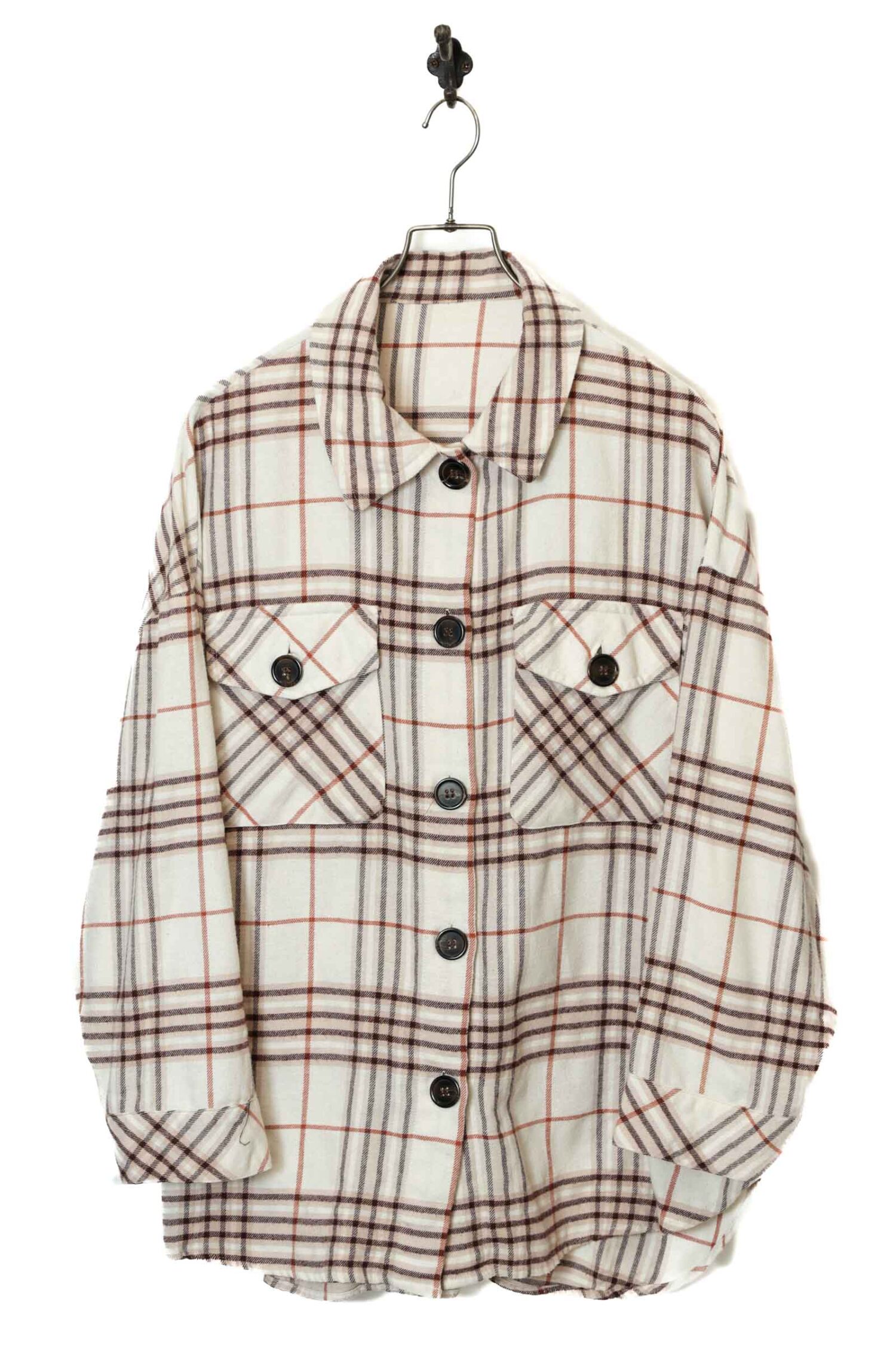 VINTAGE CHECK PATTERN SHIRT/XL