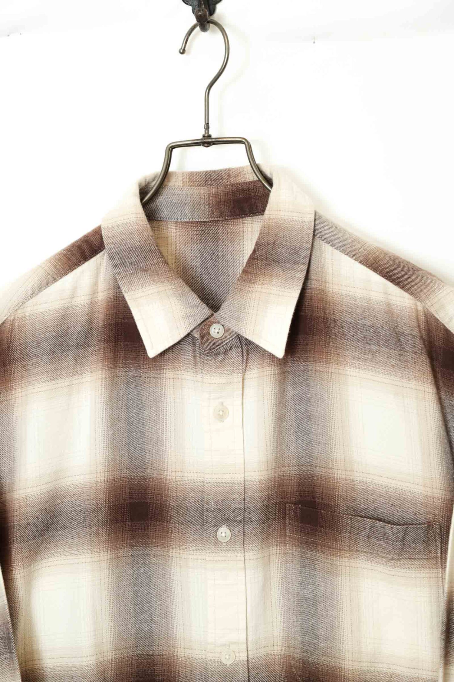 Alternative view of VINTAGE CHECK PATTERN SHIRT/L