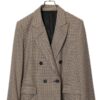 VINTAGE DOUBLE CHECK TAILORED JACKET/L