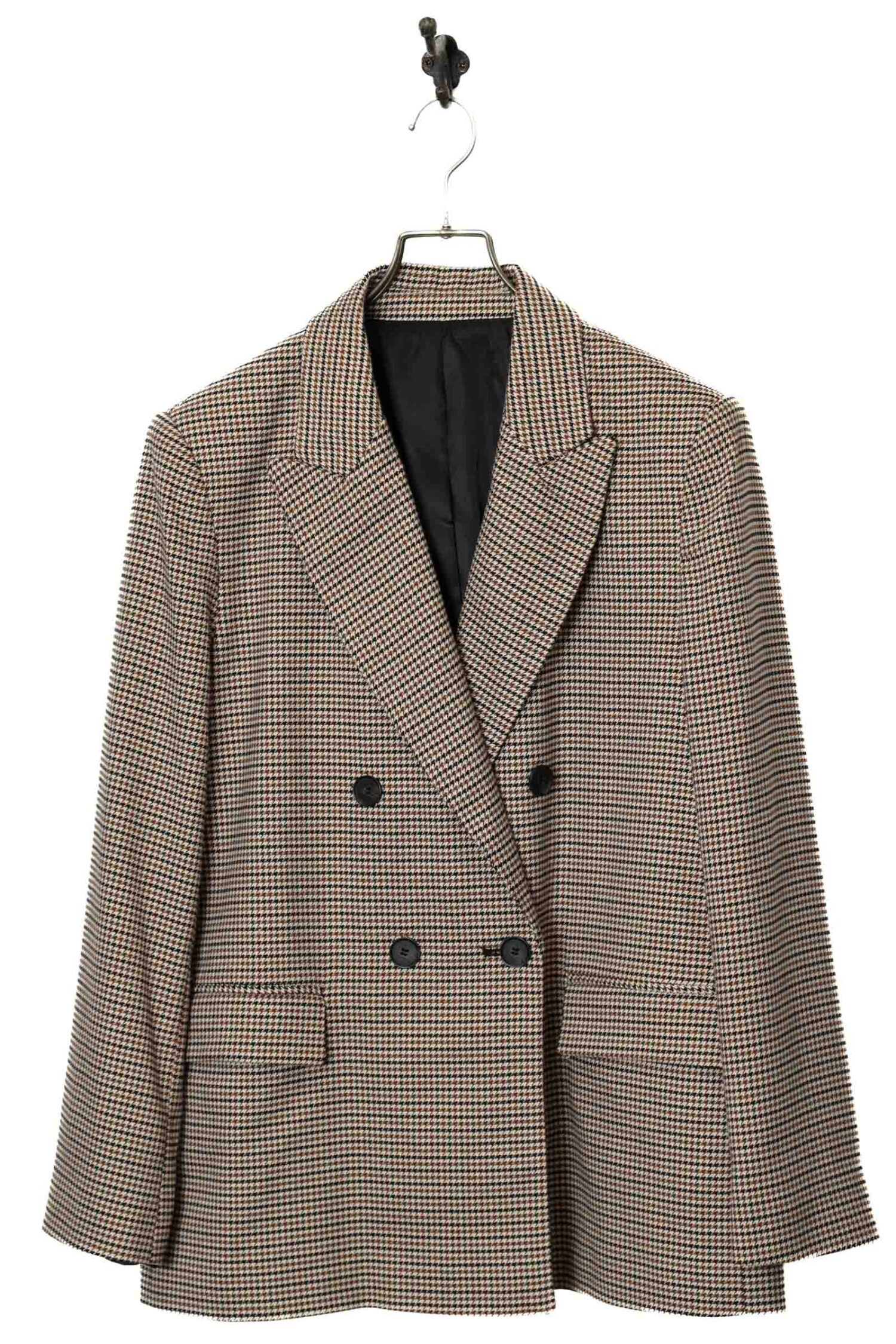 VINTAGE DOUBLE CHECK TAILORED JACKET/L