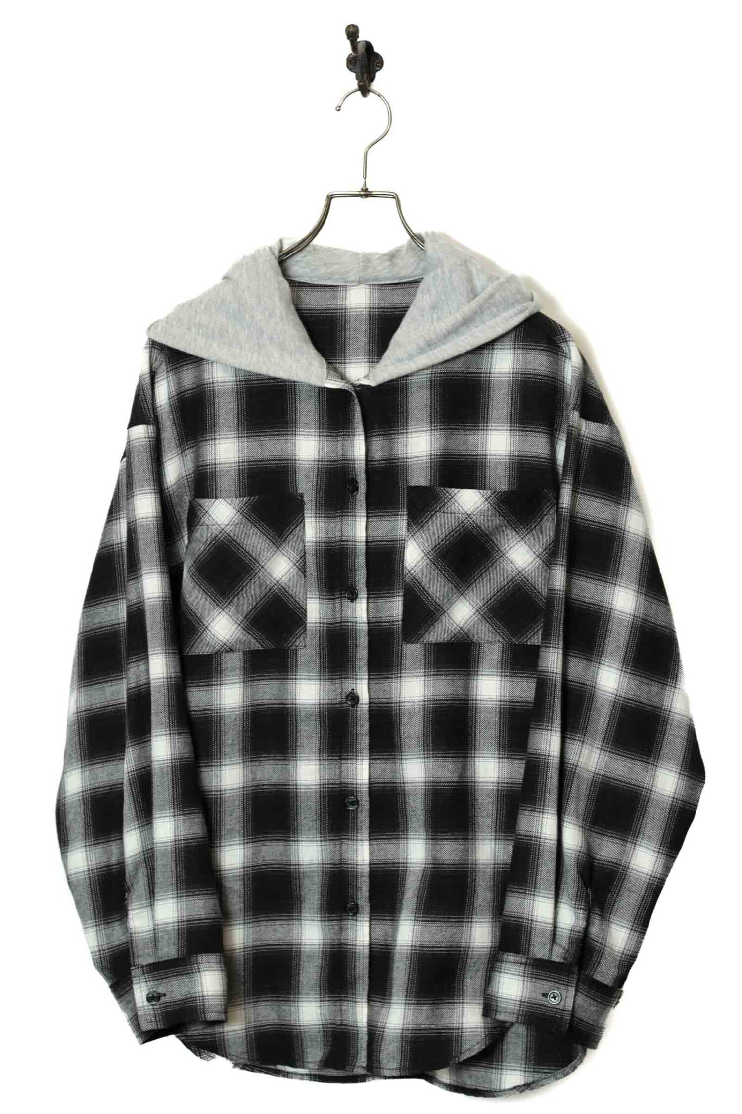 VINTAGE CHECK SHIRT PARKA/L