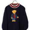 VINTAGE BEAR EMBROIDERY KNITED SWEATER/L