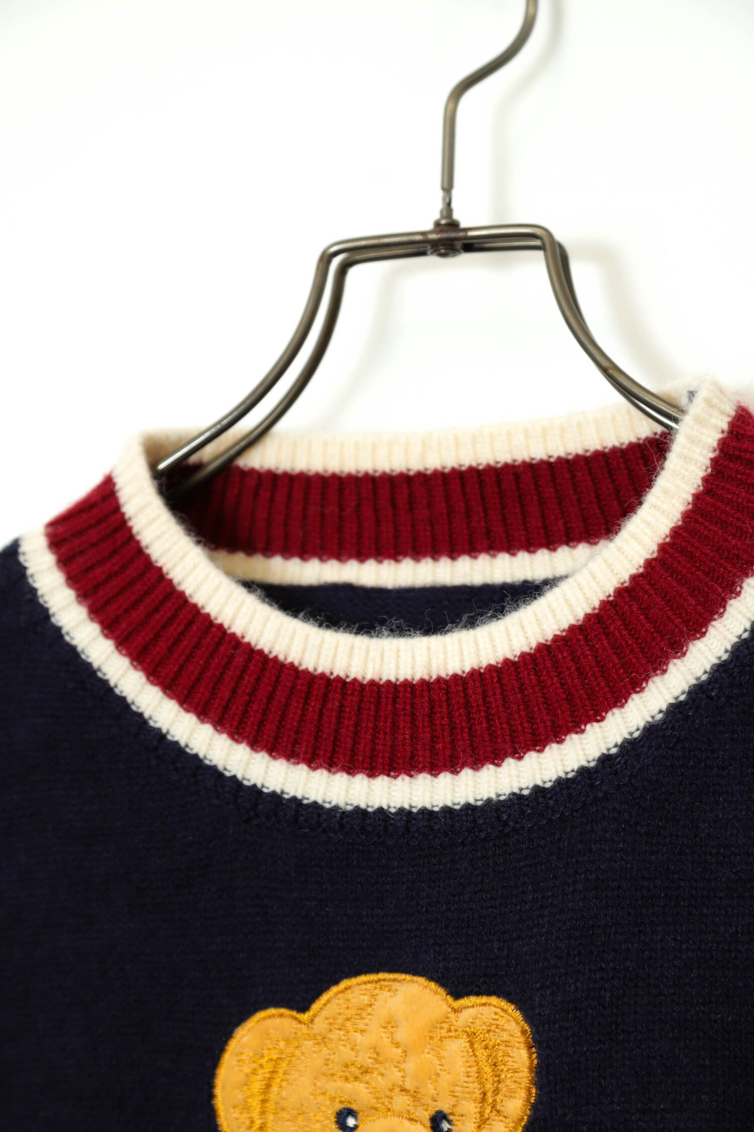 Alternative view of VINTAGE BEAR EMBROIDERY KNITED SWEATER/L