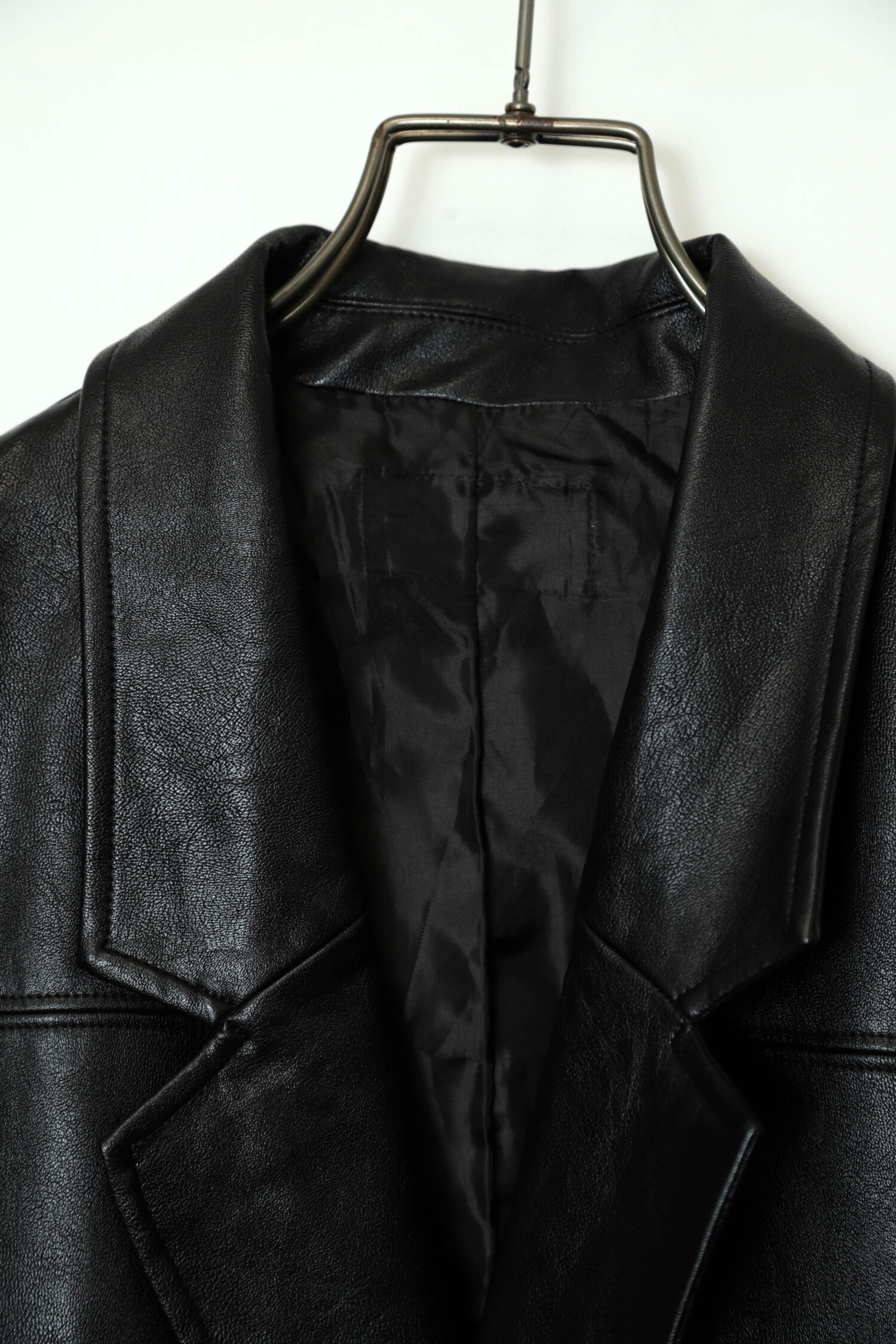 Alternative view of VINTAGE FAKE LEATHER TAILORED JACKET/M