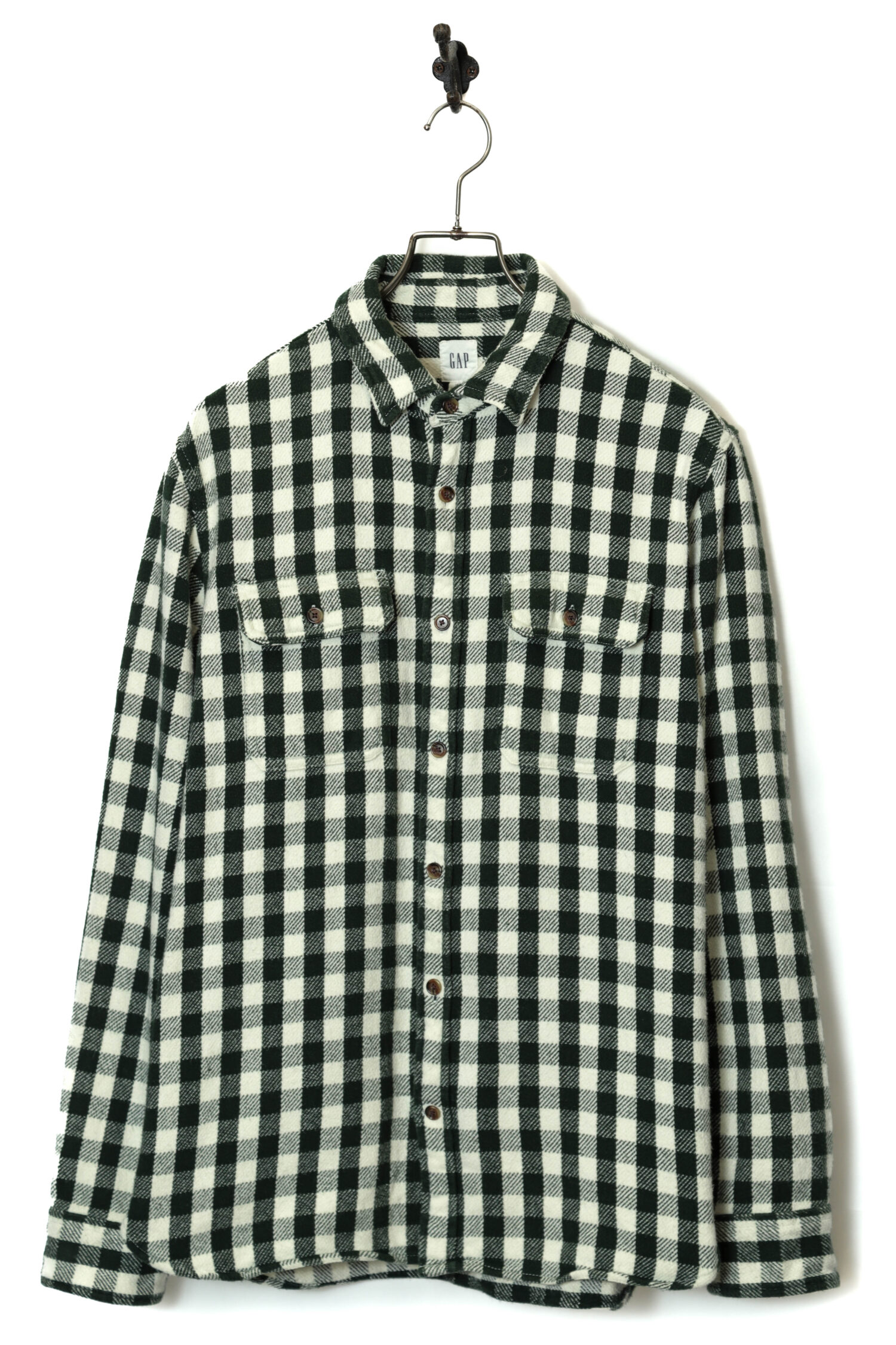 USED GAP CHECK SHIRT/M