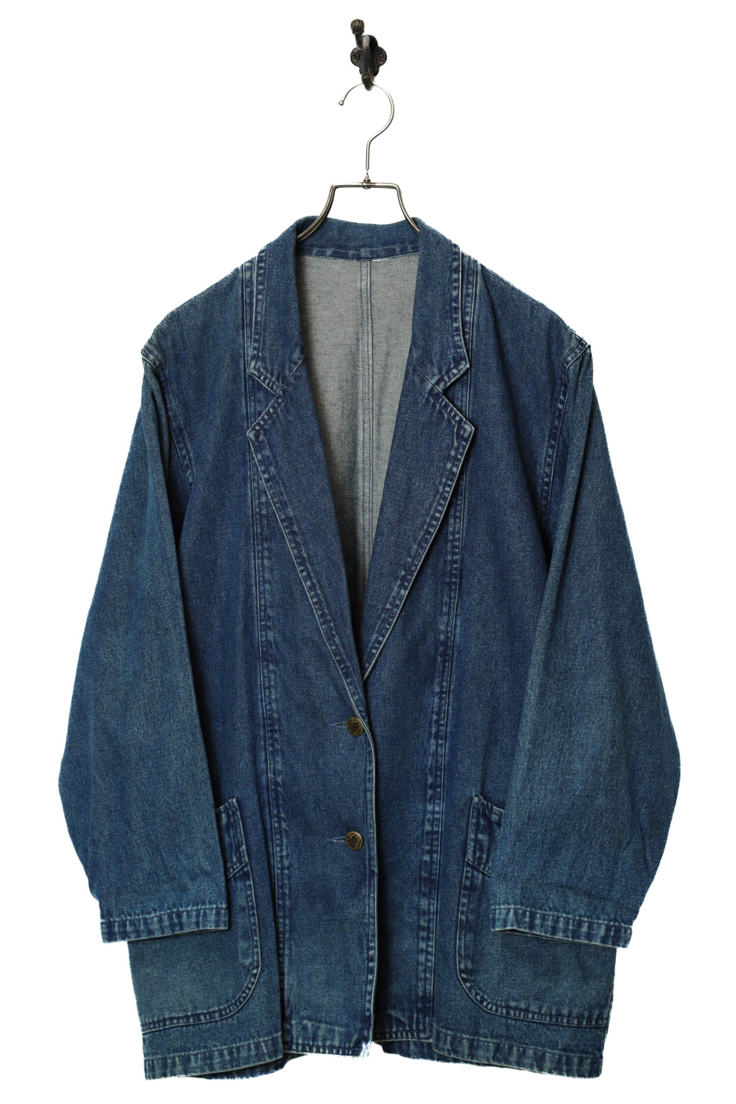 VINTAGE DENIM TAILORED JACKET/L