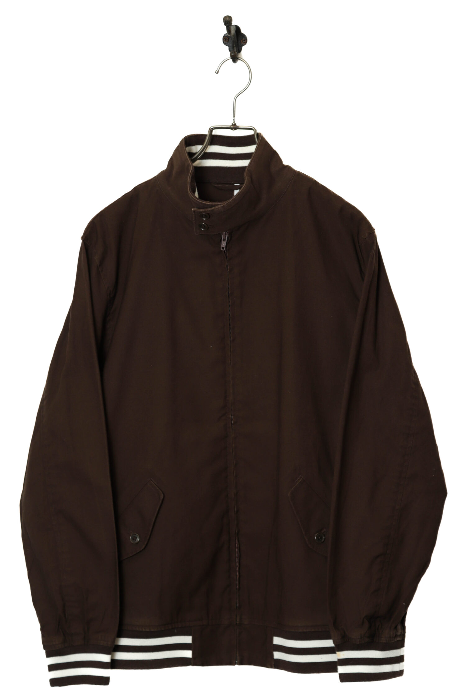 VINTAGE STAND COLLAR BOMBER JACKET/M