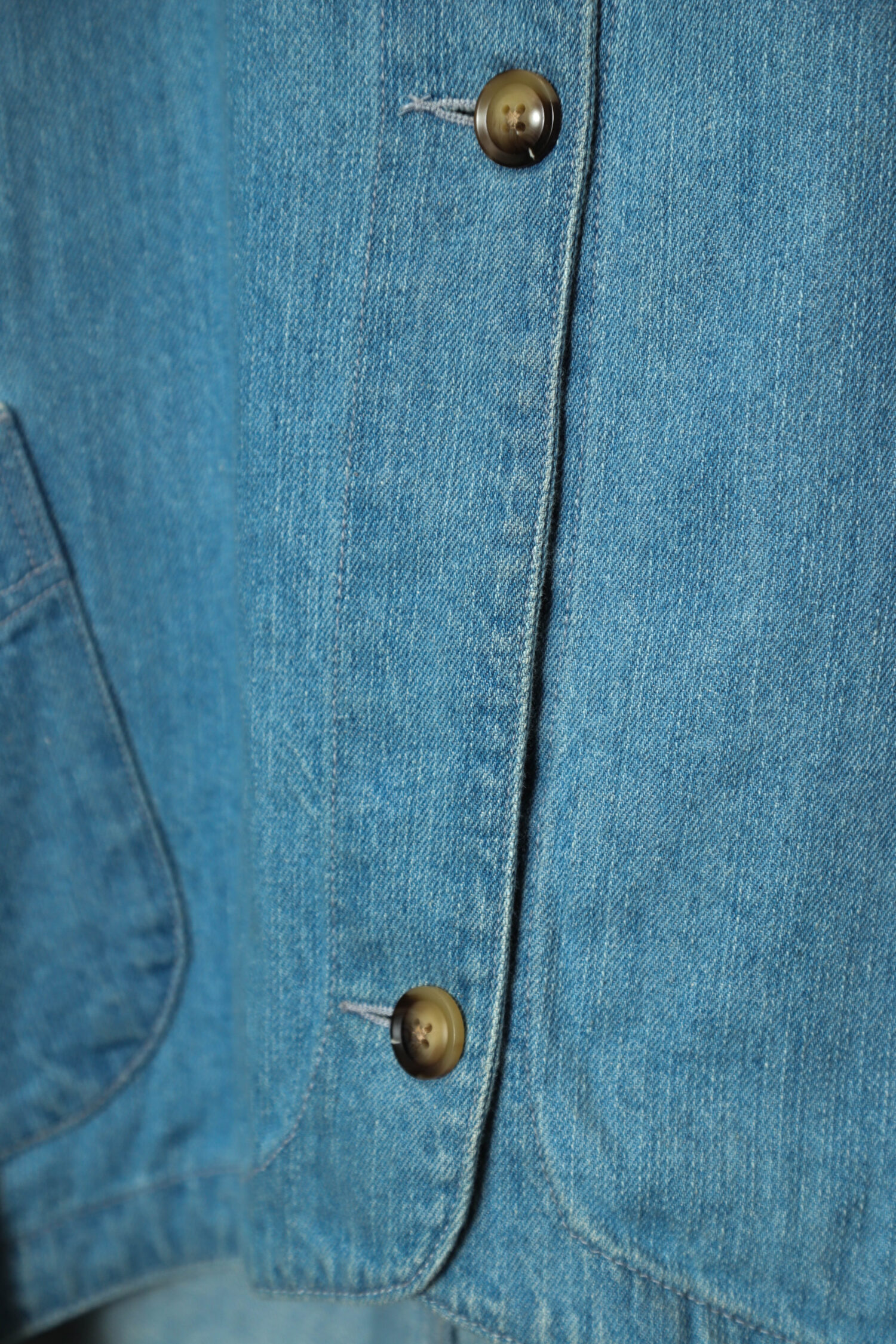 Alternative view of VINTAGE STAND COLLAR DENIM JACKET/L