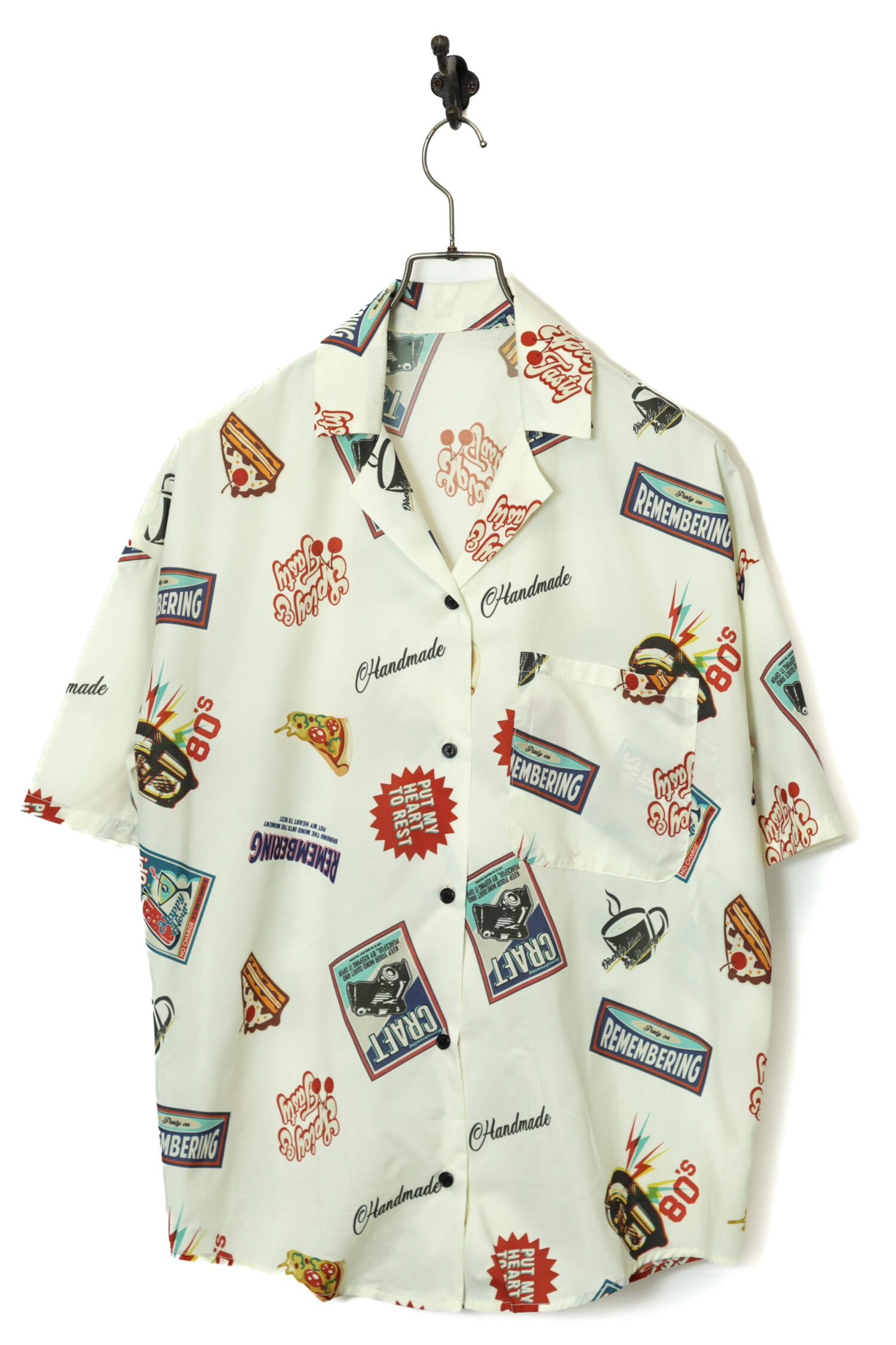 VINTAGE PRINTED SHIRT/L
