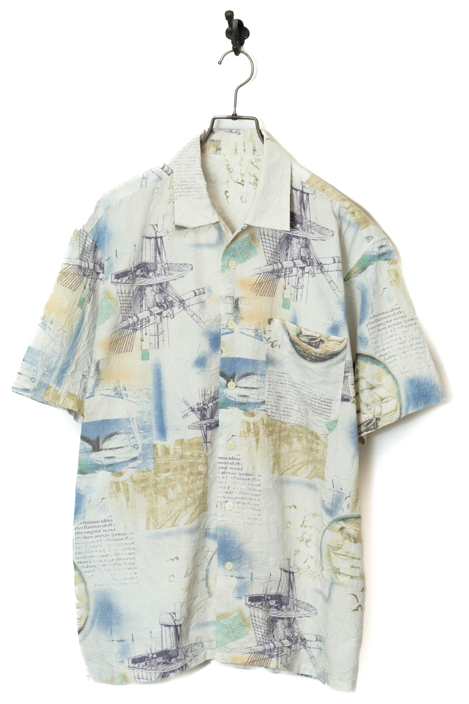 VINTAGE PRINTED SHIRT/L