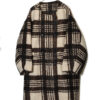 VINTAGE NO COLLAR LONG COAT/XL