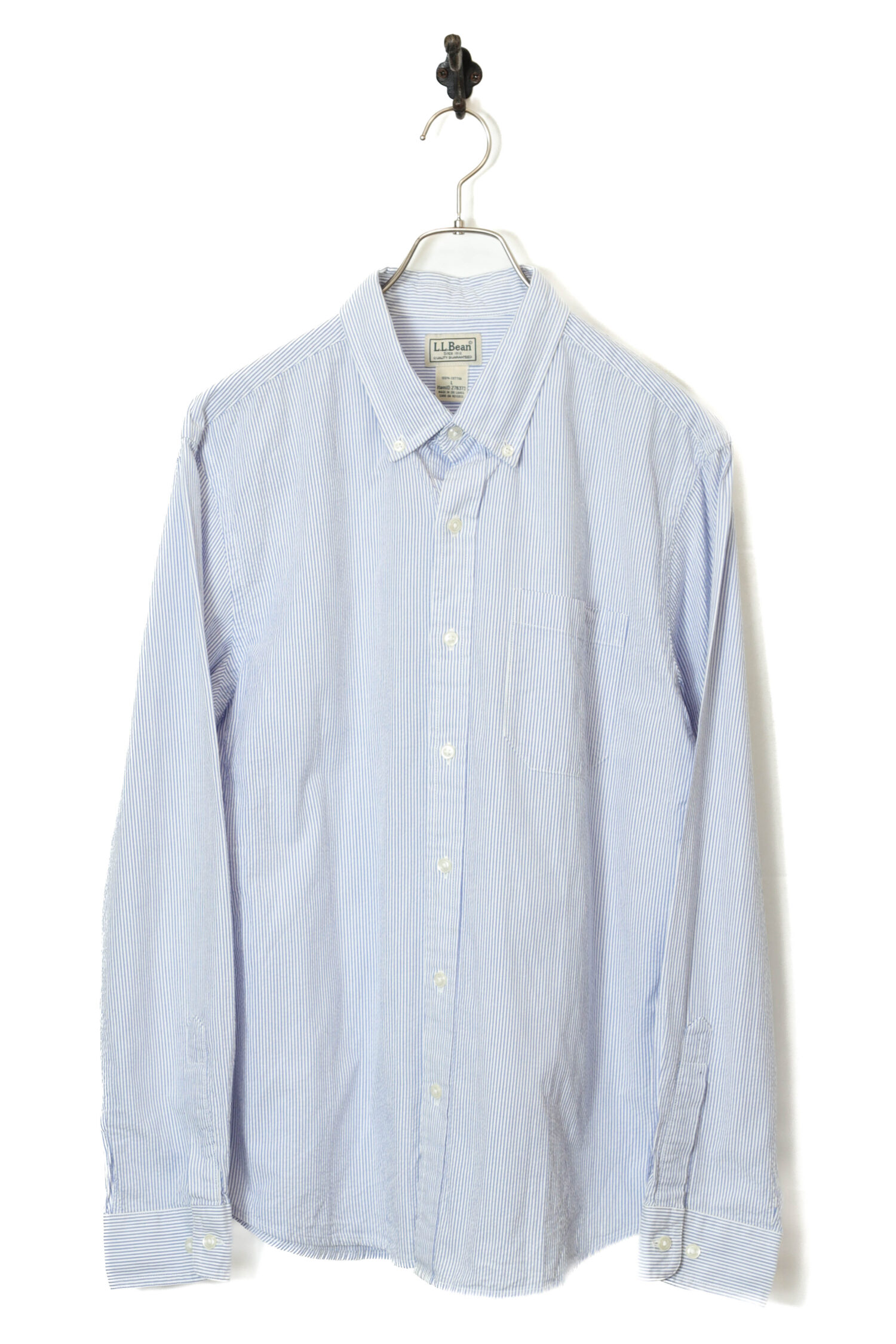 USED L.L.BEAN STRIPE SHIRT/M