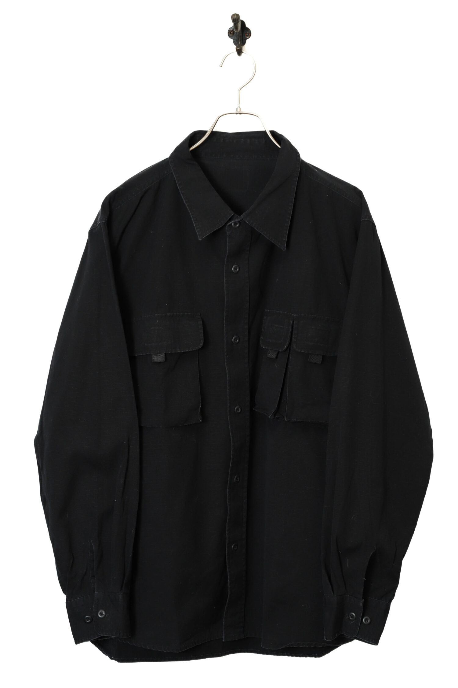 VINTAGE MILITARY DESIGN SHIRT/L