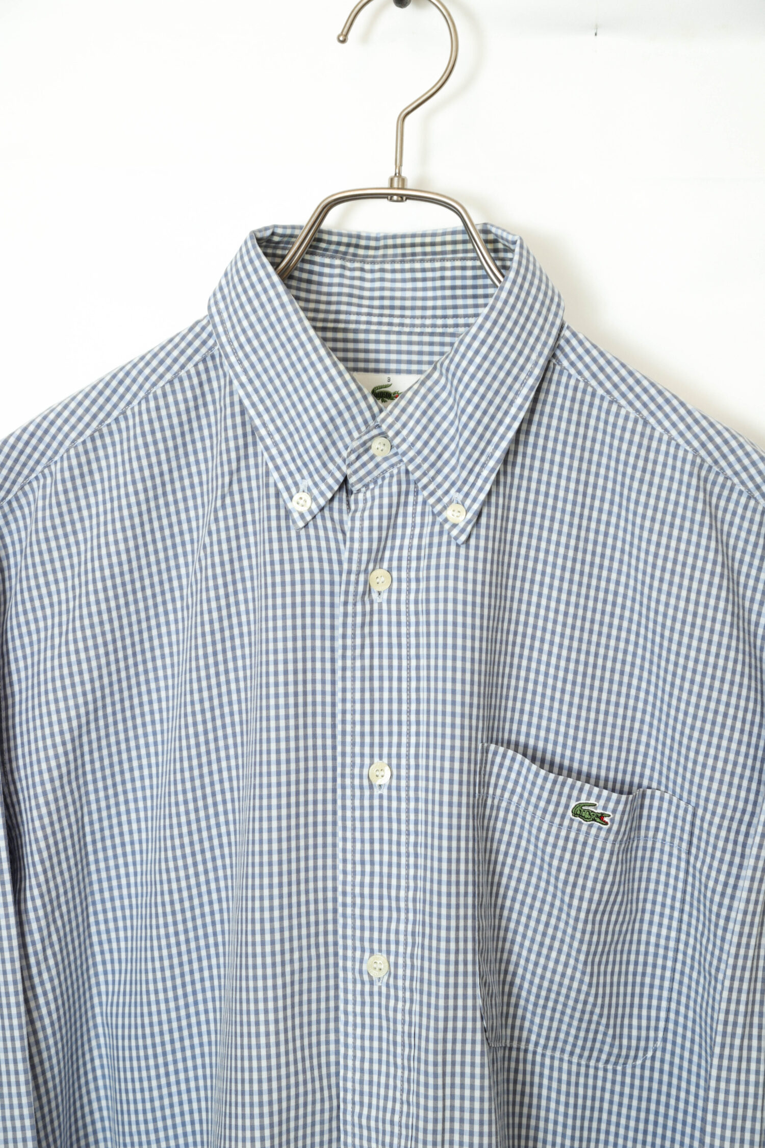 Alternative view of USED LACOSTE CHECK PATTERN SHIRT/L