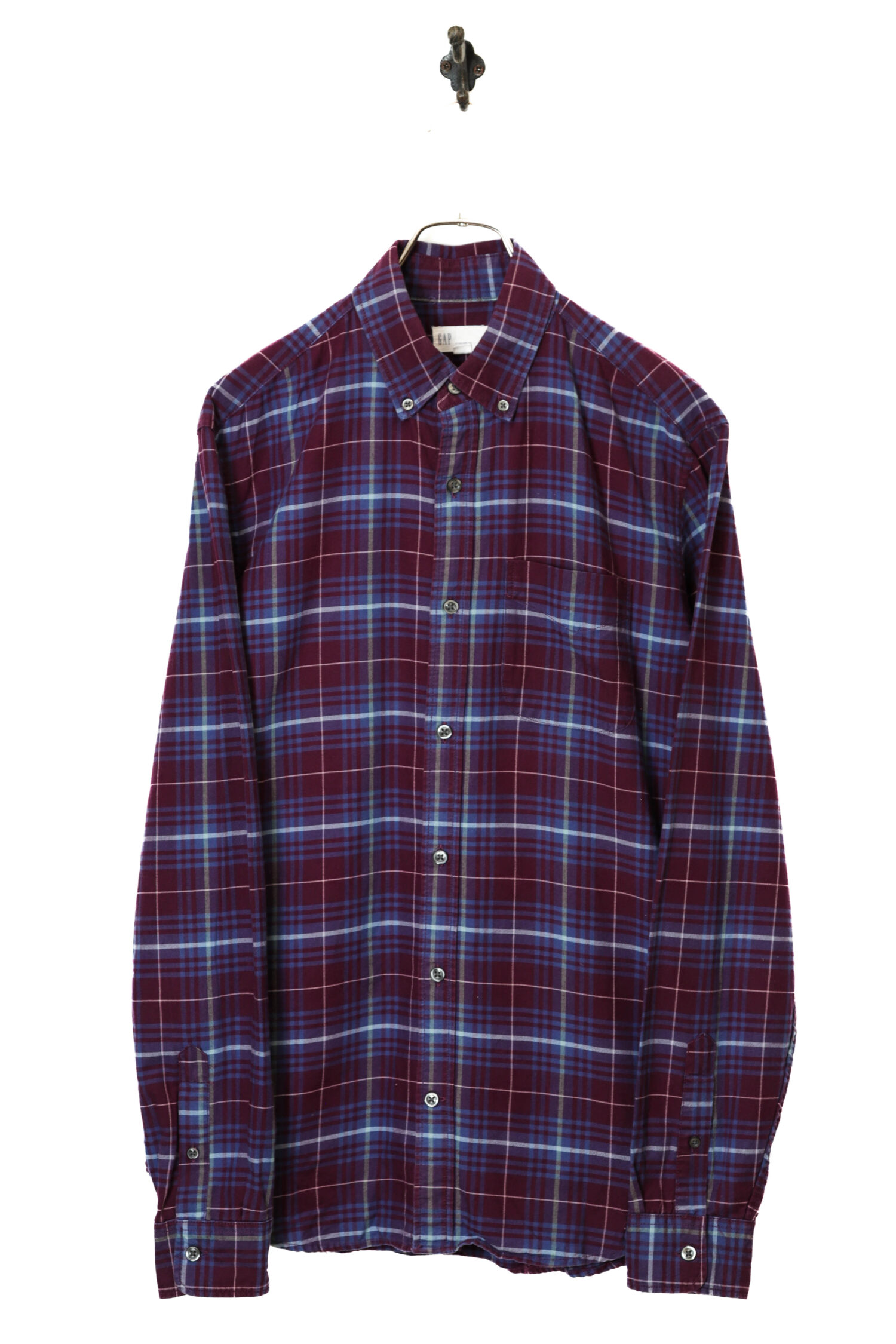 USED GAP CHECK PATTERN SHIRT/M