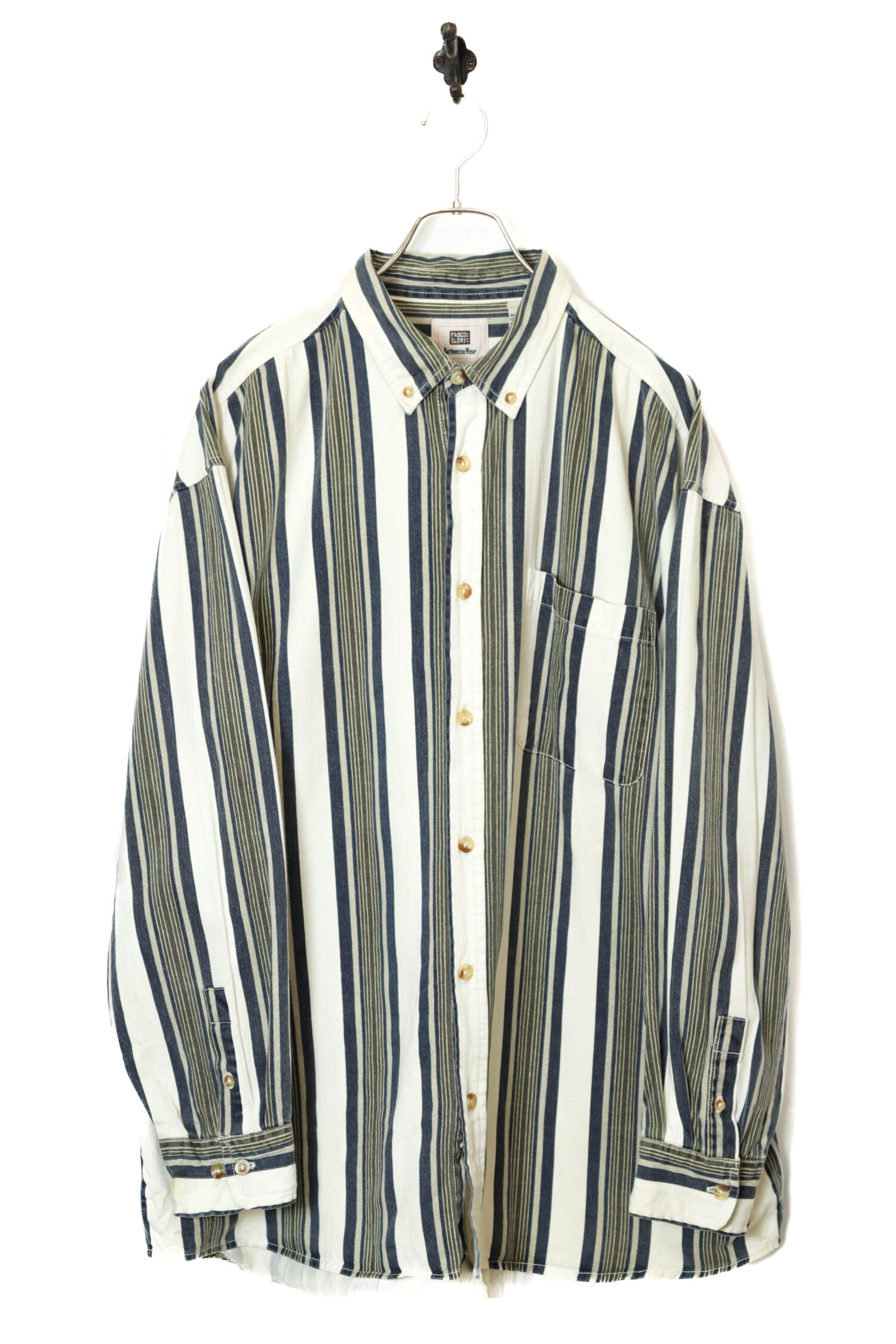 USED FADED GLORY STRIPE SHIRT/XL