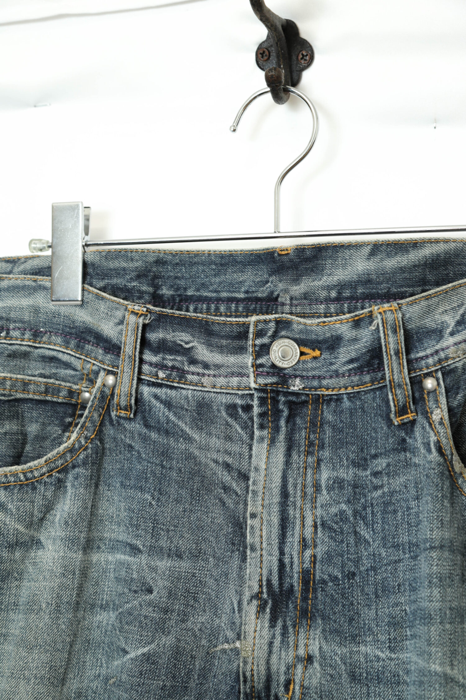 Alternative view of VINTAGE DAMEGED DENIM PANTS/W96