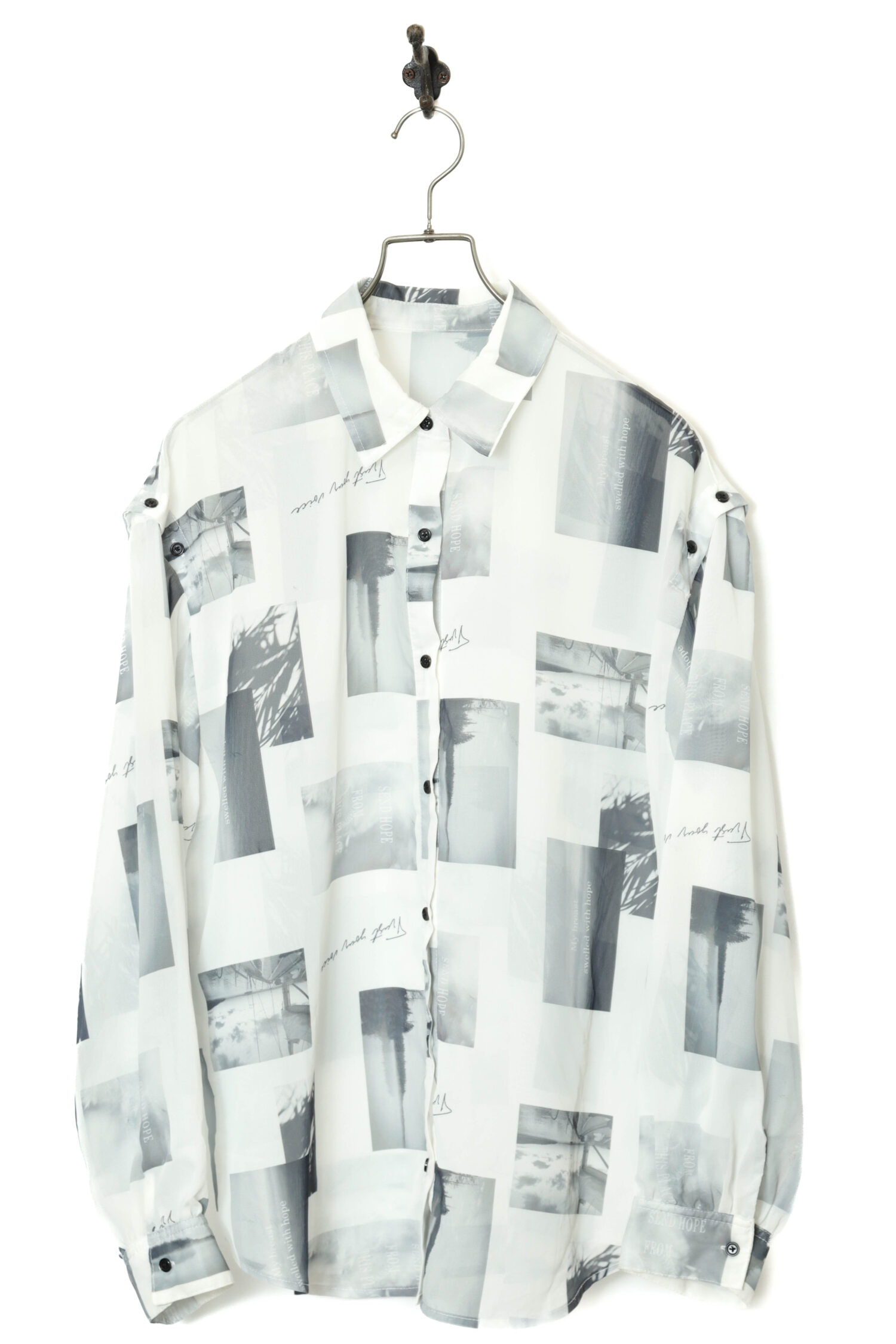 VINTAGE PRINTED SHIRT/L