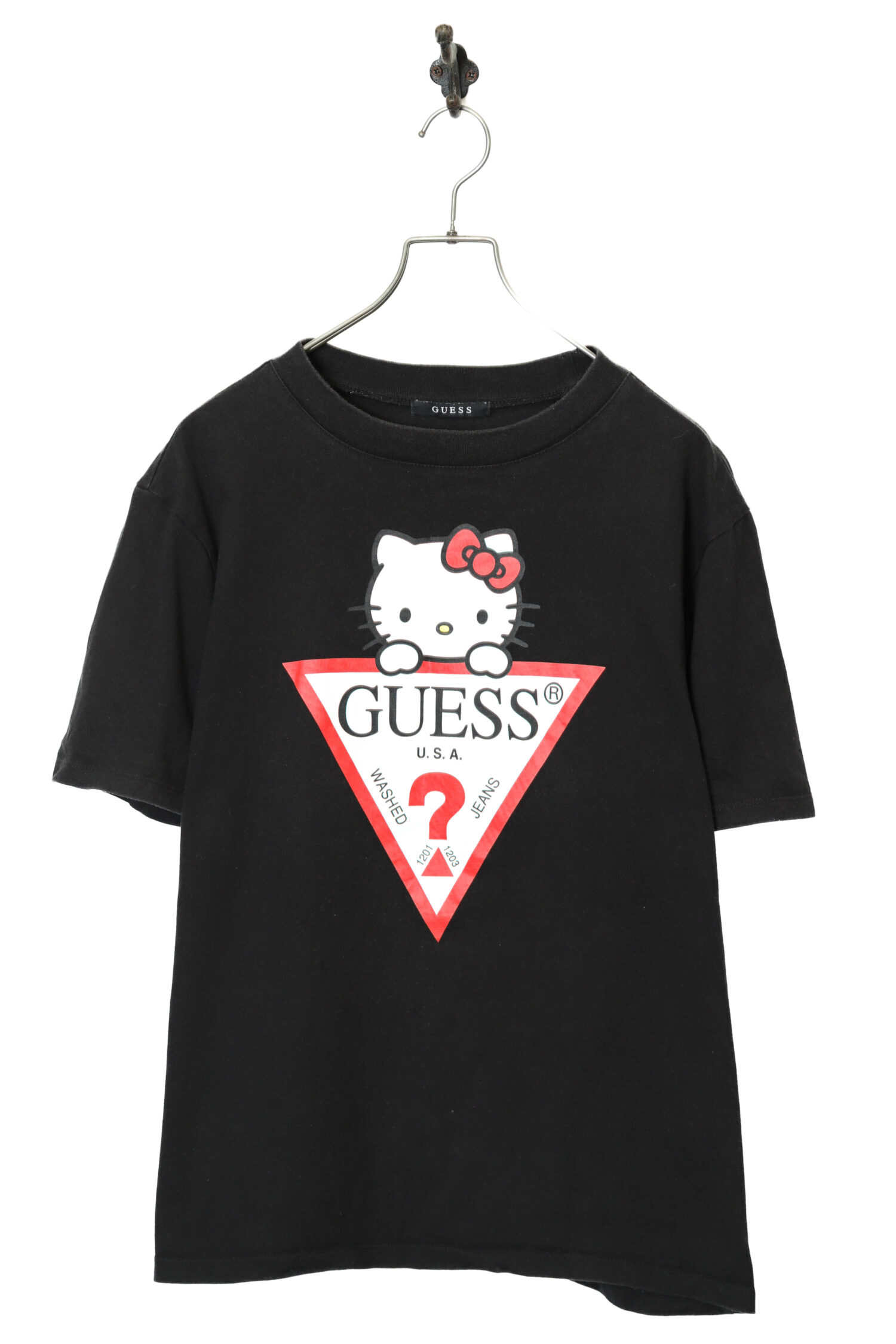 USED GUESS×HELLO KITTY PRINTED SHIRT/M
