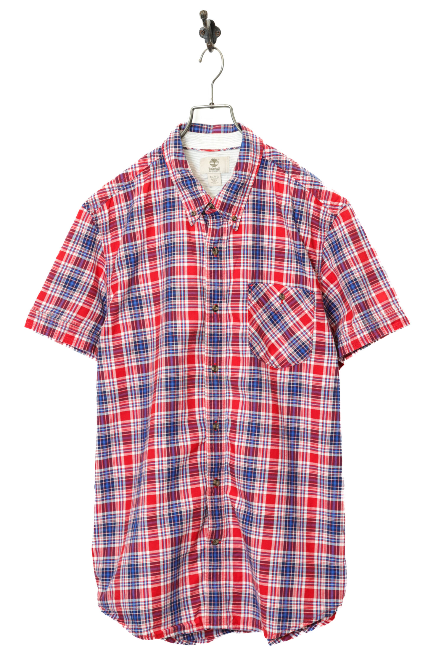 USED TIMBERLAND CHECK SHIRT/XL