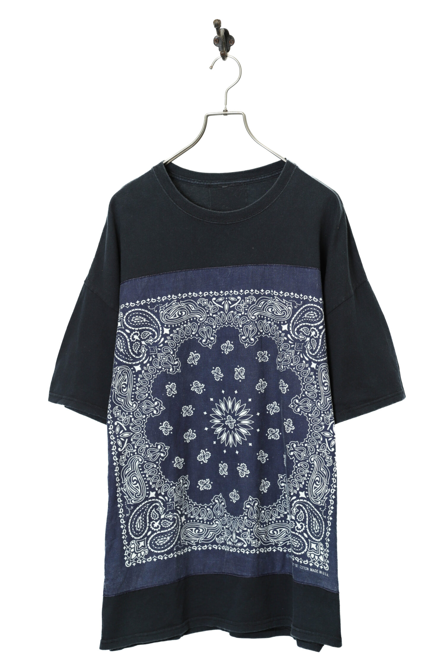 VINTAGE SCARF T-SHIRT/MADE IN USA/XL