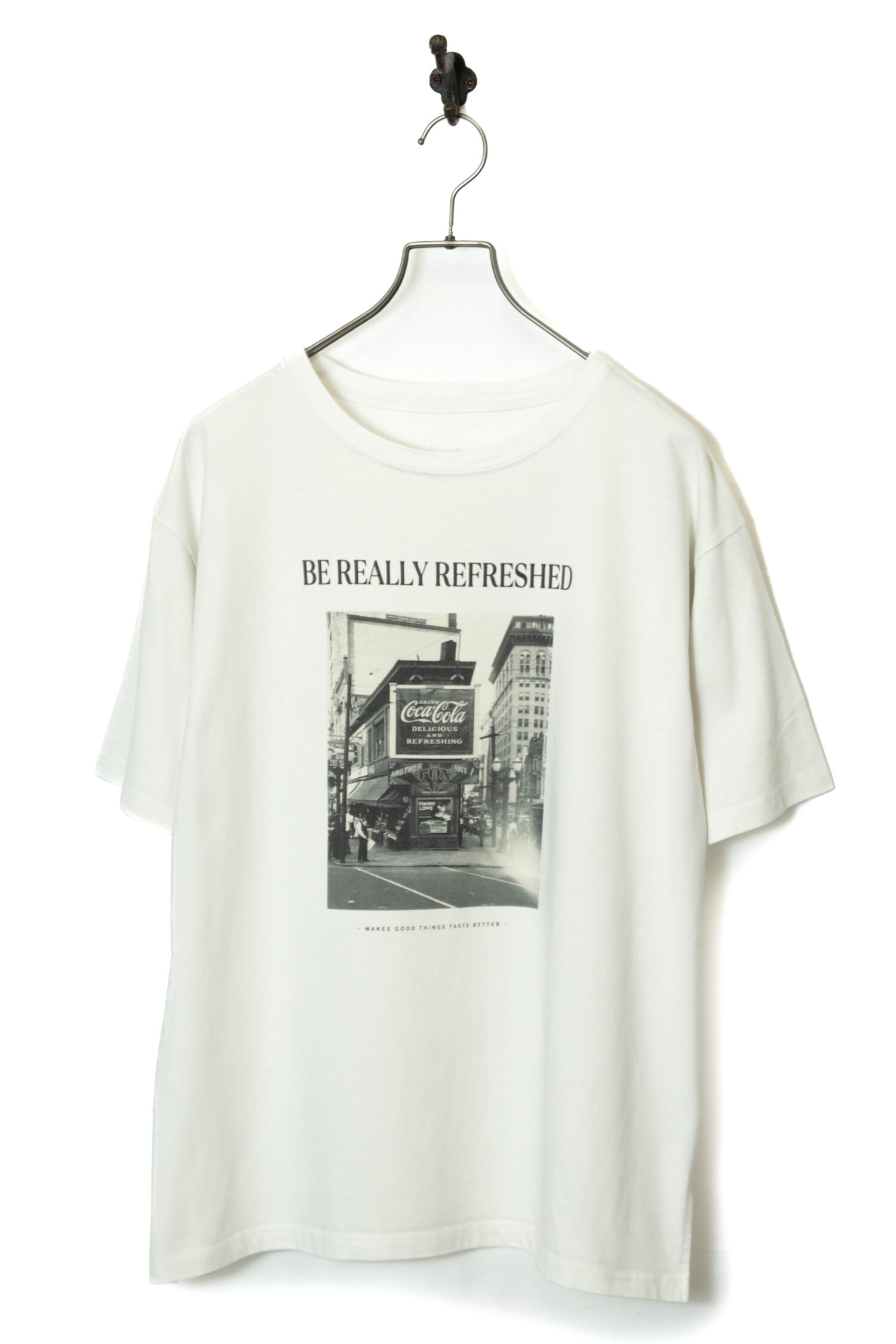 VINTAGE PRINTED T-SHIRT/COLA/XL
