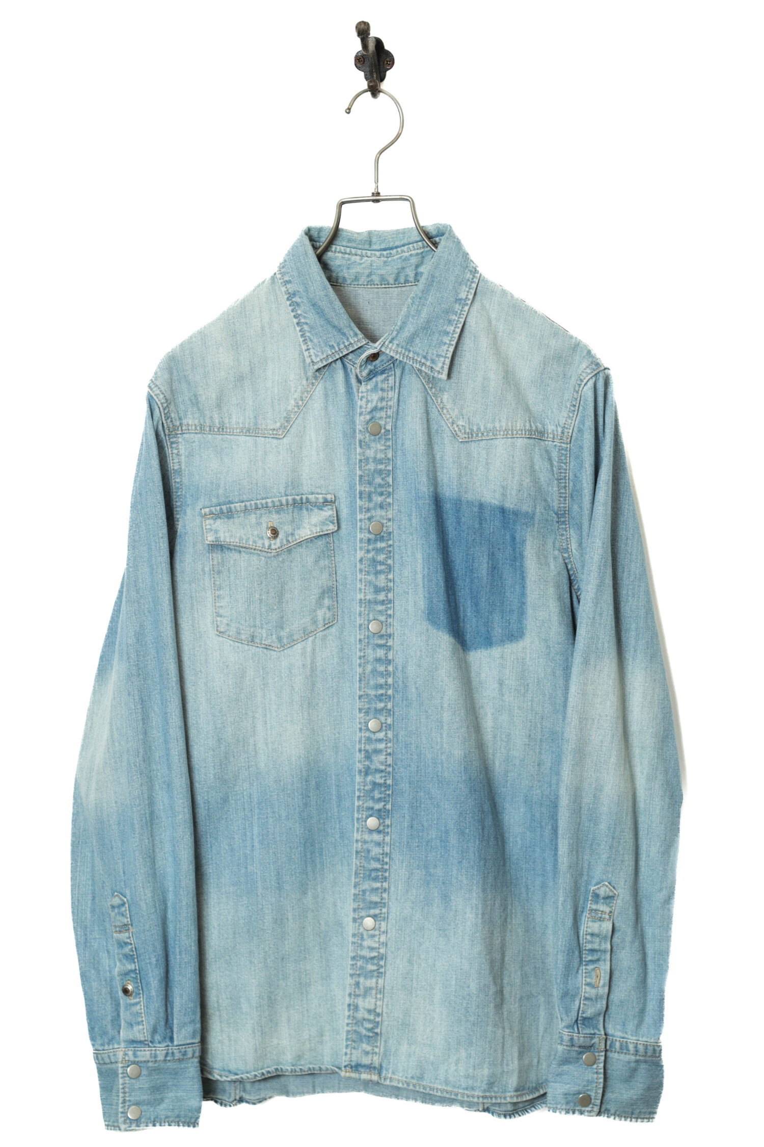 VINTAGE DENIM WESTERN SHIRT/M
