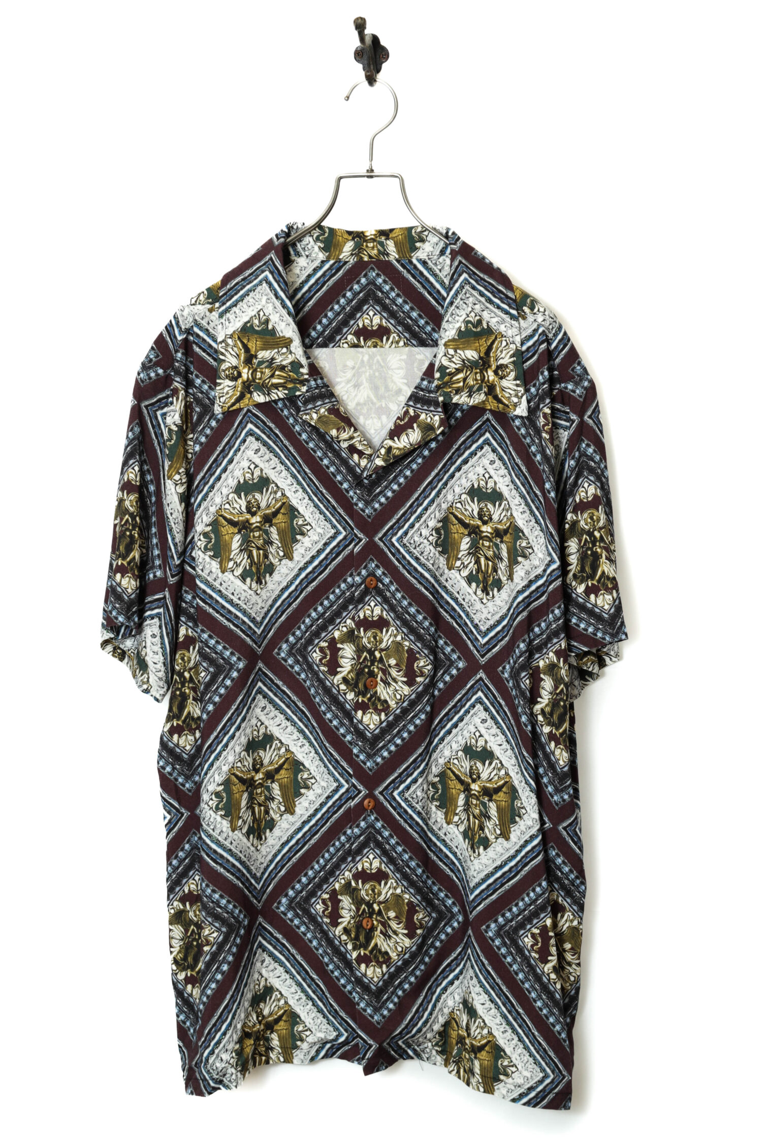 VINTAGE PRINTED SHORT SLEEVE SHIRT/XL