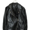 USED FAKE LEATHER RIDERS JACKET/M