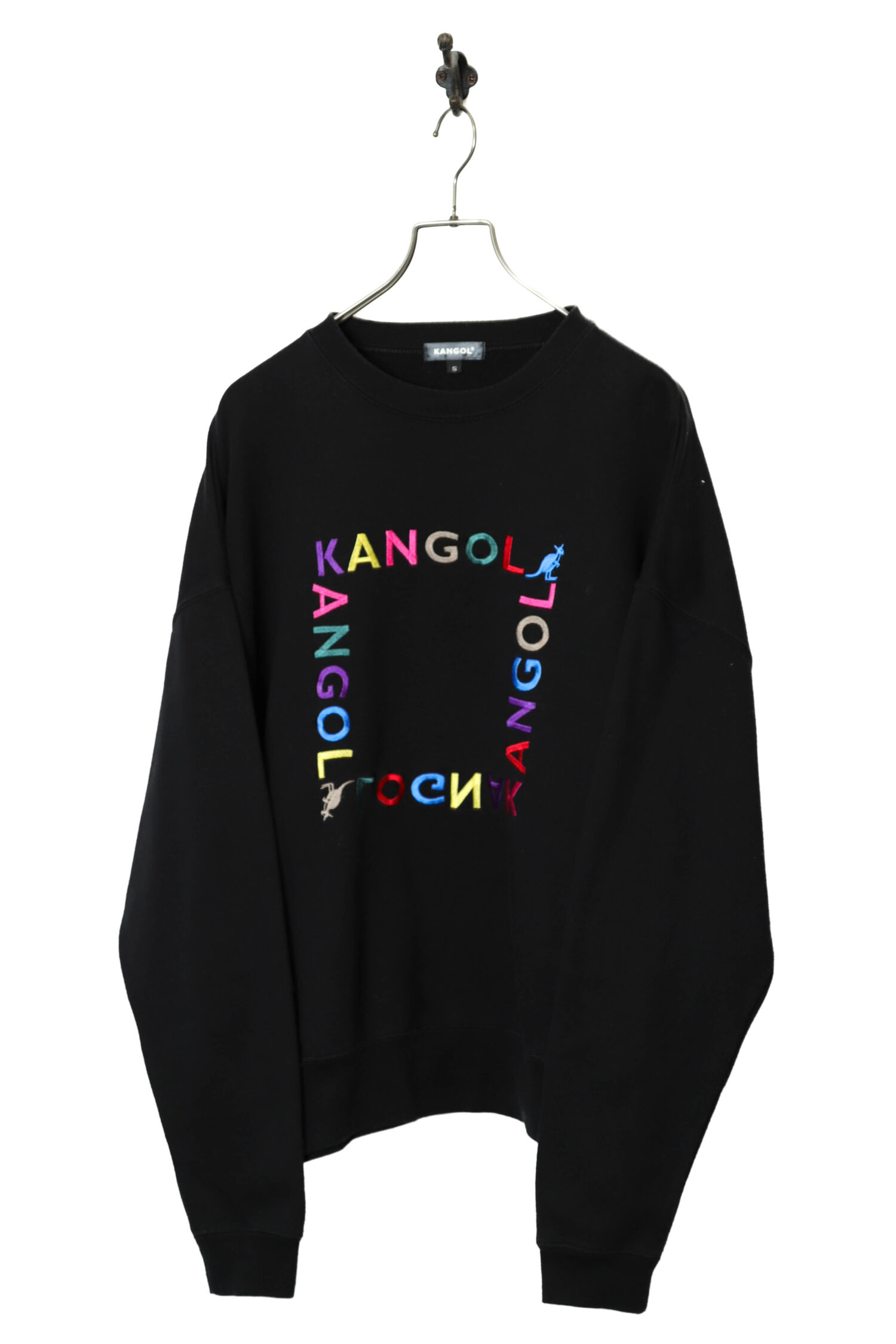 USED KANGOL EMBROIDERY SWEAT SHIRT/XL